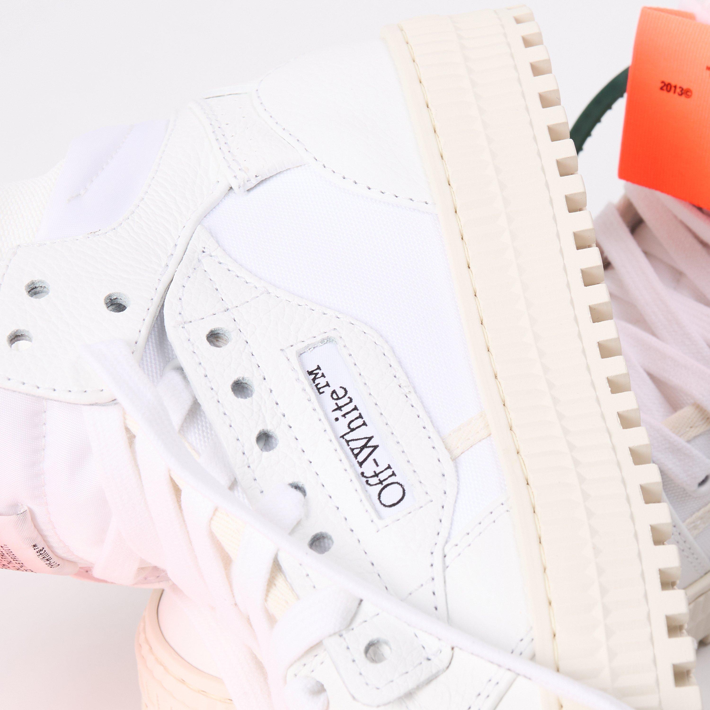 White/Orange - Off White - Women's Court Trainers - 3