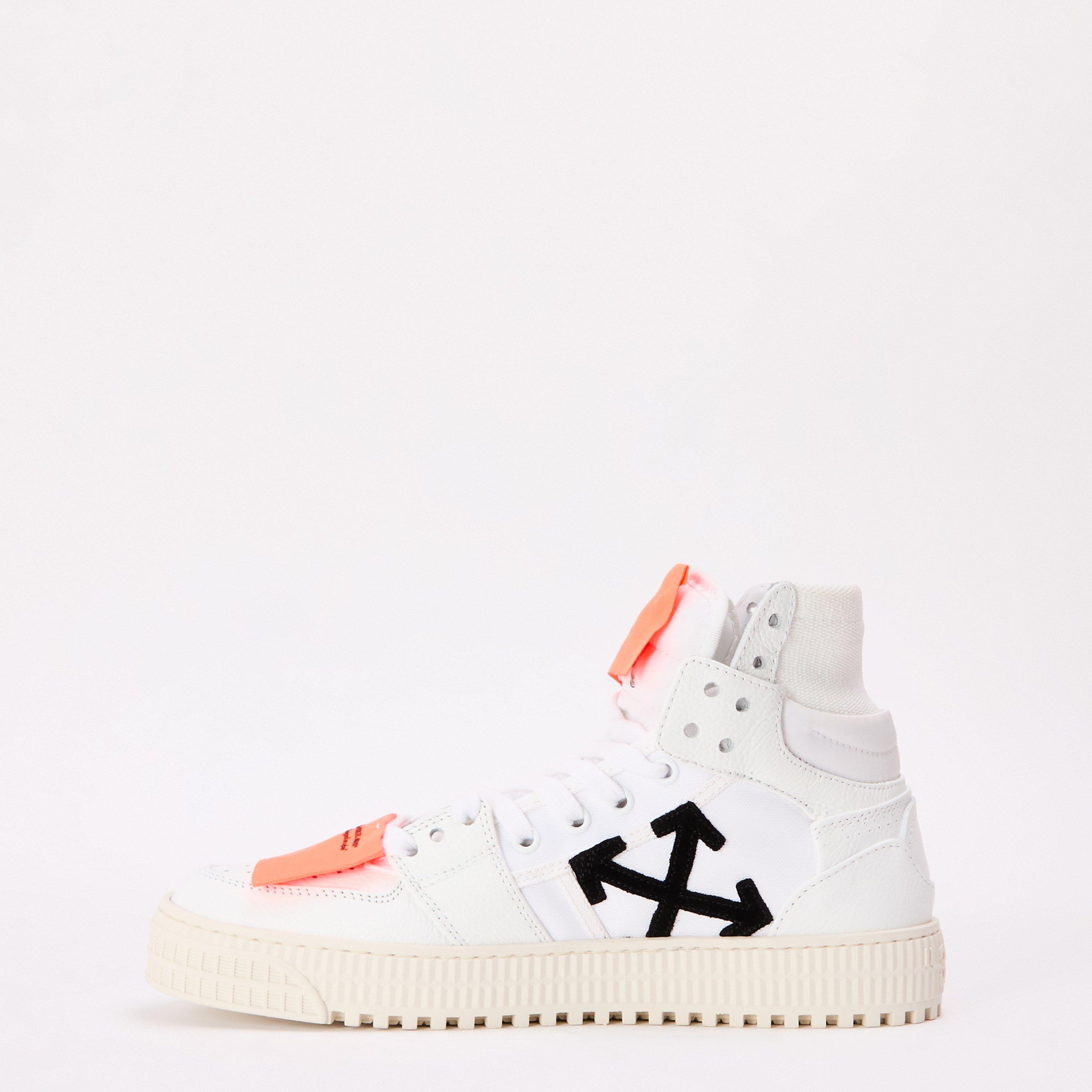 White/Orange - Off White - Women's Court Trainers - 2