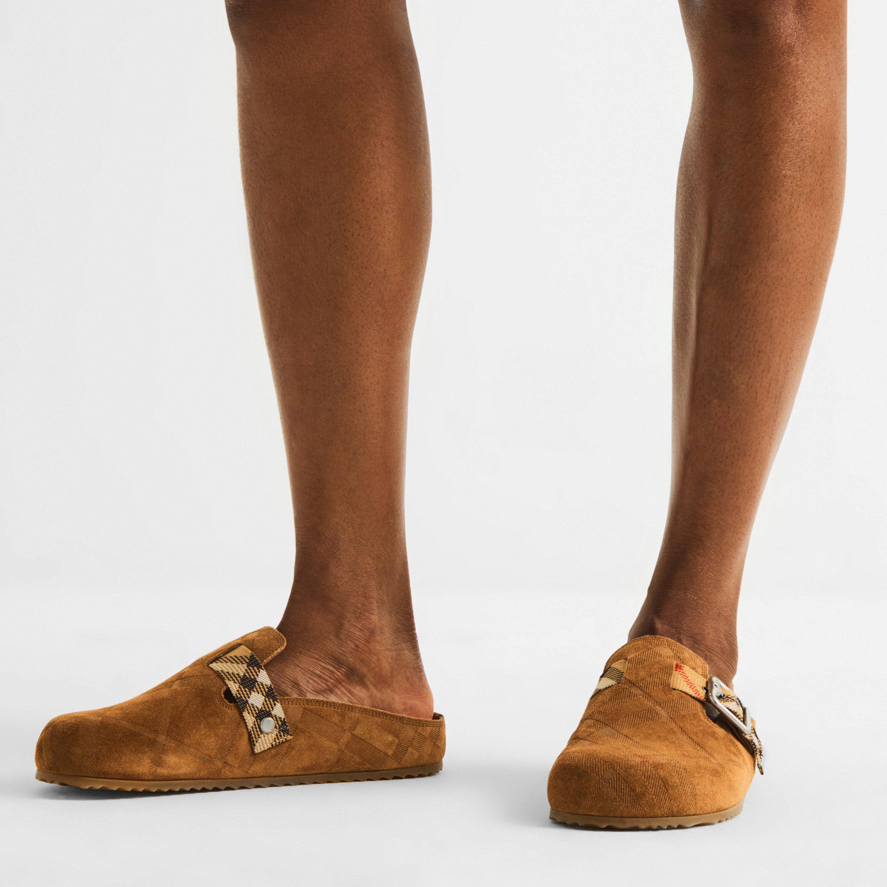 Jute - Burberry - Checked Clogs - 3