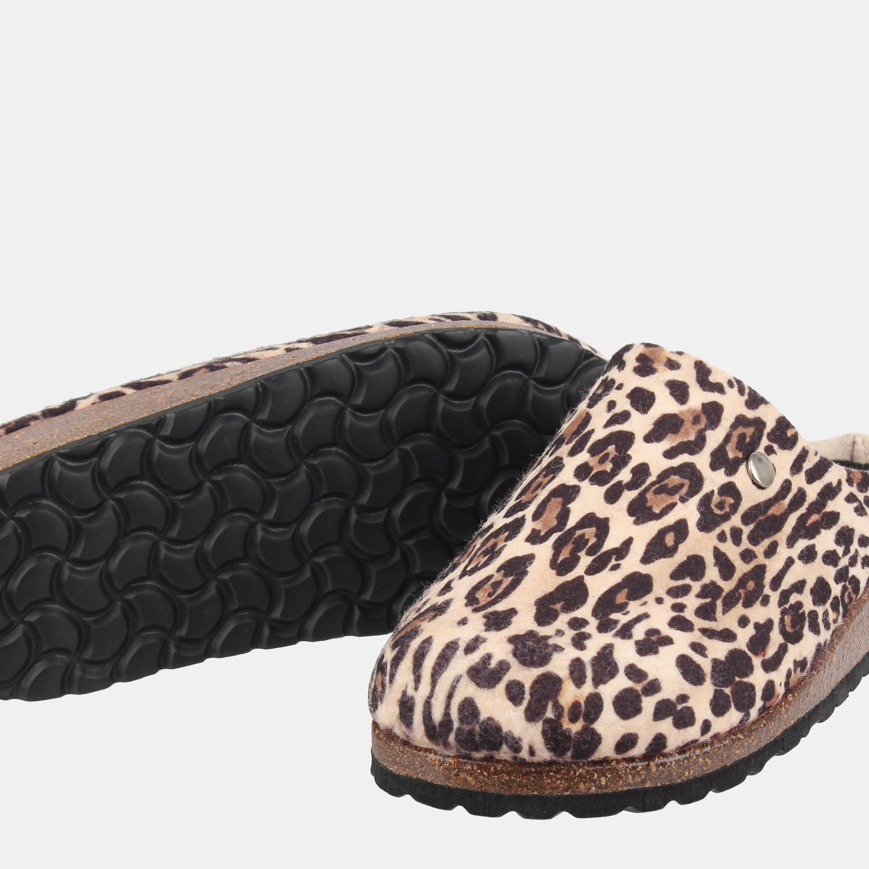 Leopard - Biba - Women's Mule Flat Sandals - 3