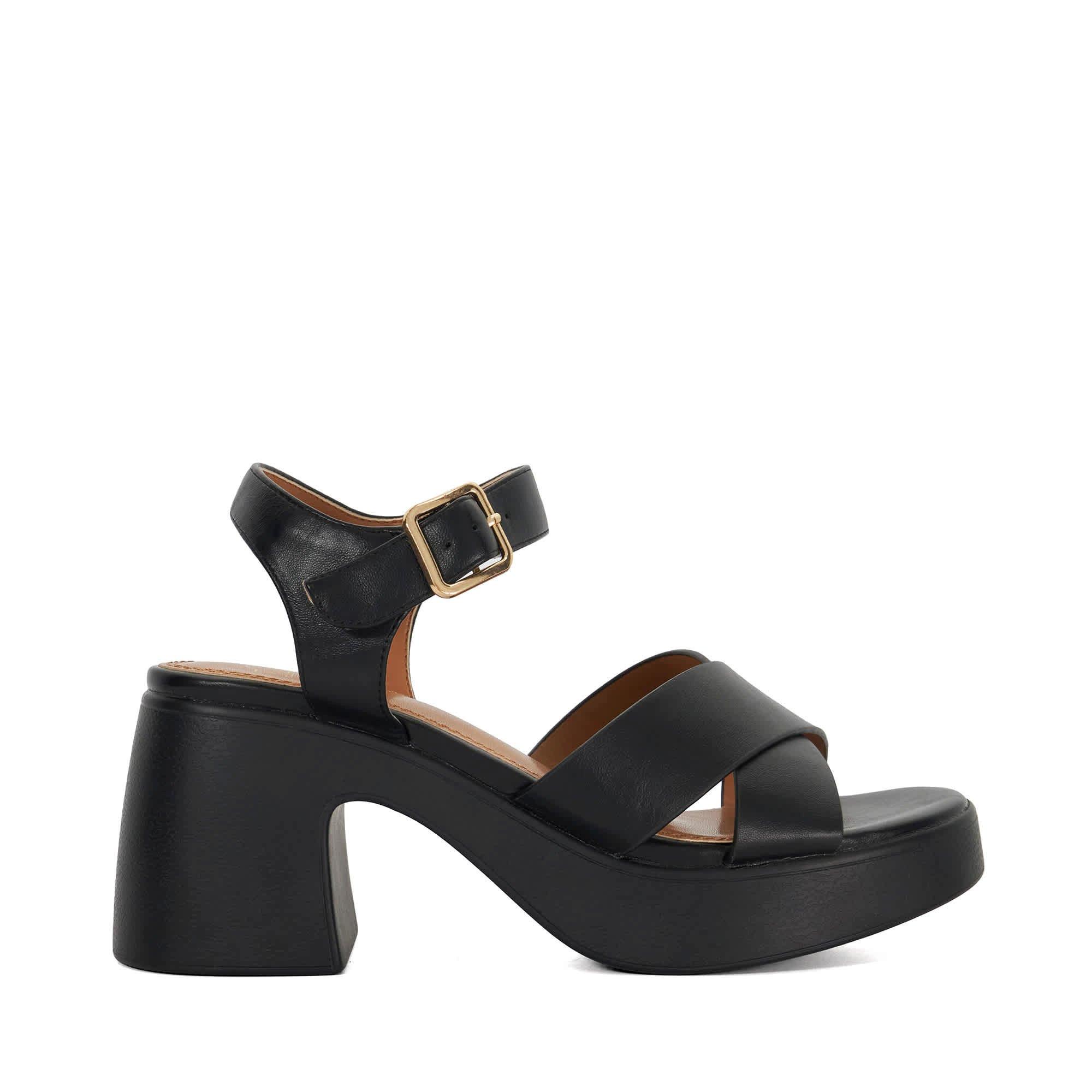 Black - Dune London - Women's Jolanda Heeled Sandals - 1