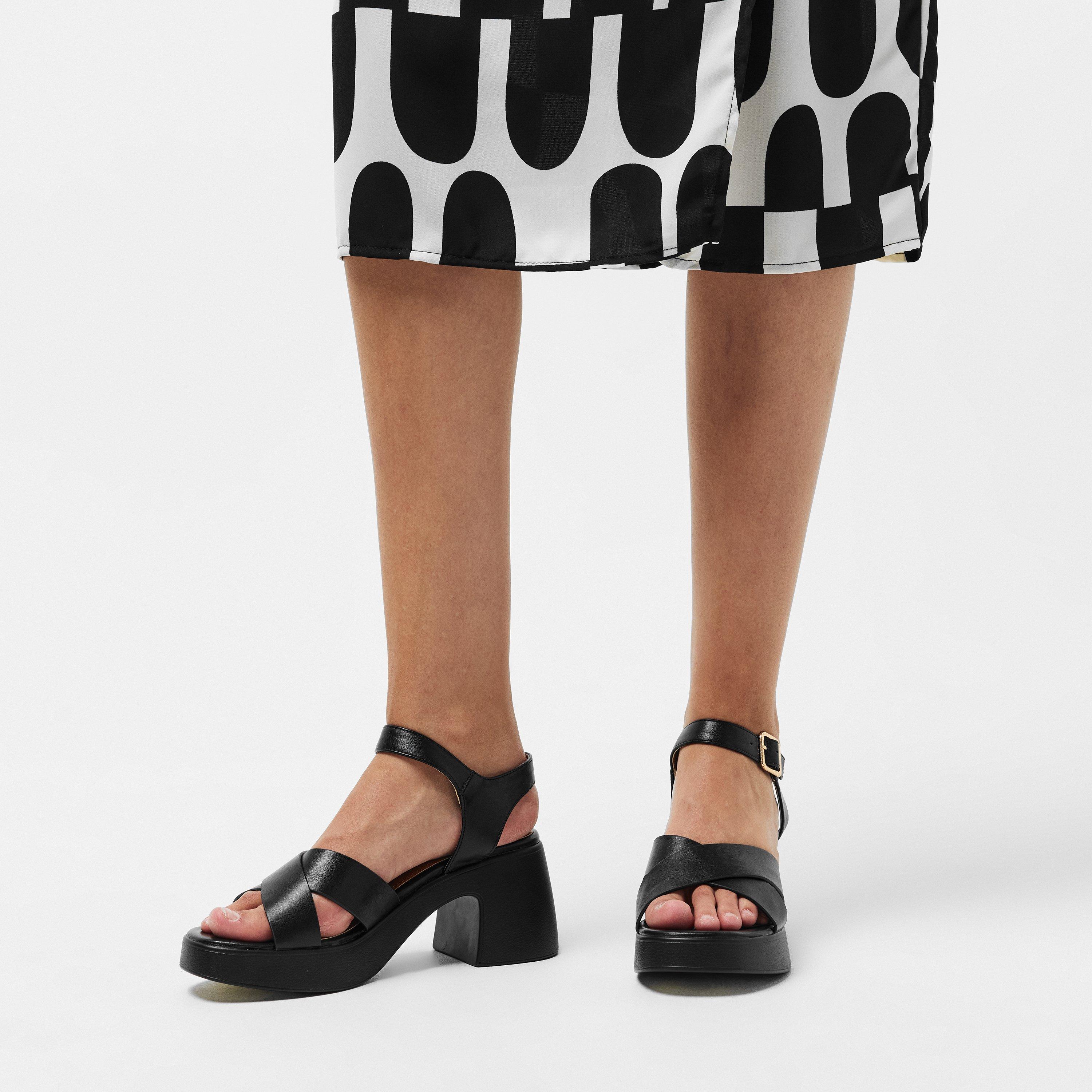 Crna - Dune London - Women's Jolanda Heeled Sandals - 3