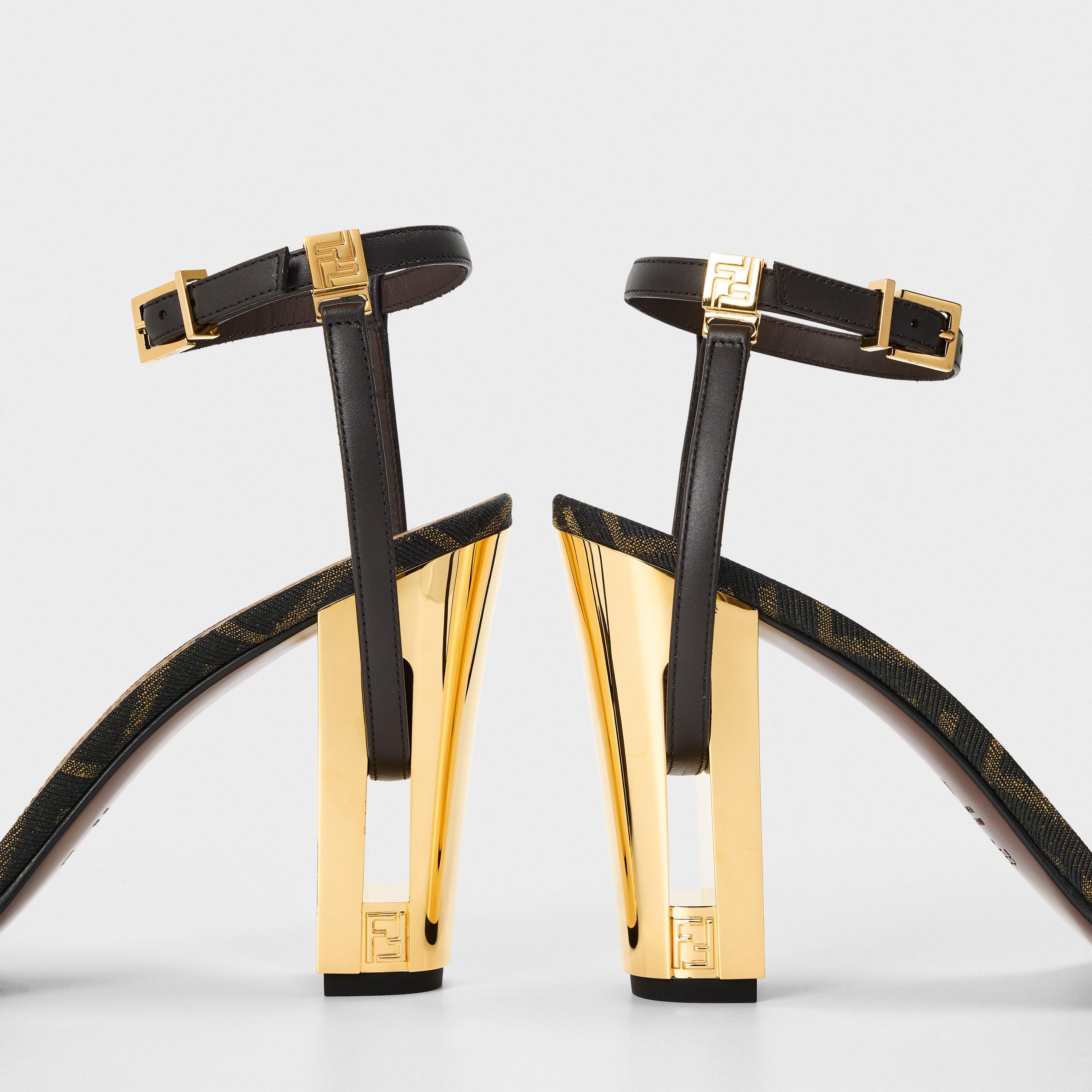 Tabacca Nero - Fendi - Delfina High Heeled Sandals - 4