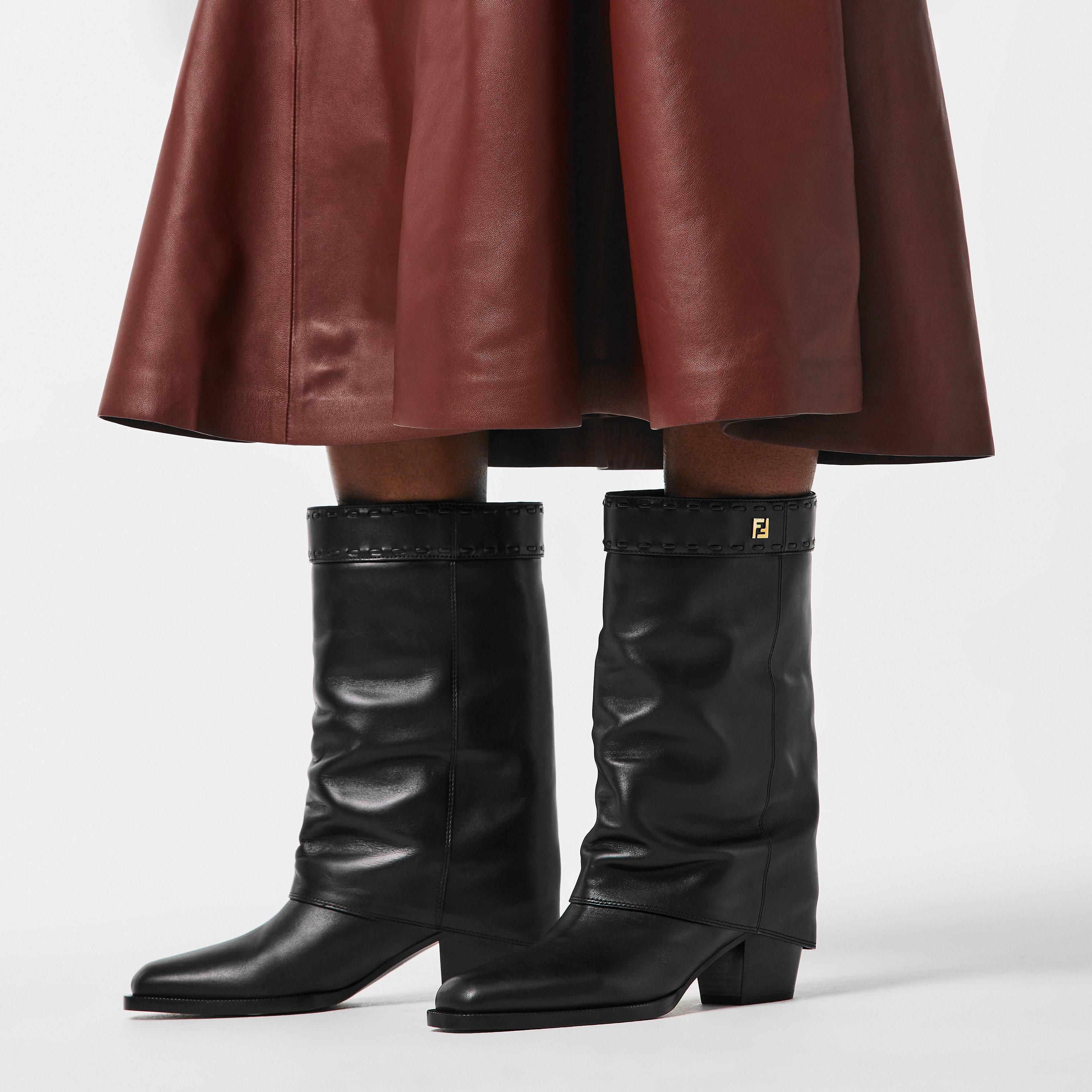 Nero - Fendi - Women's Biker Boots - 3