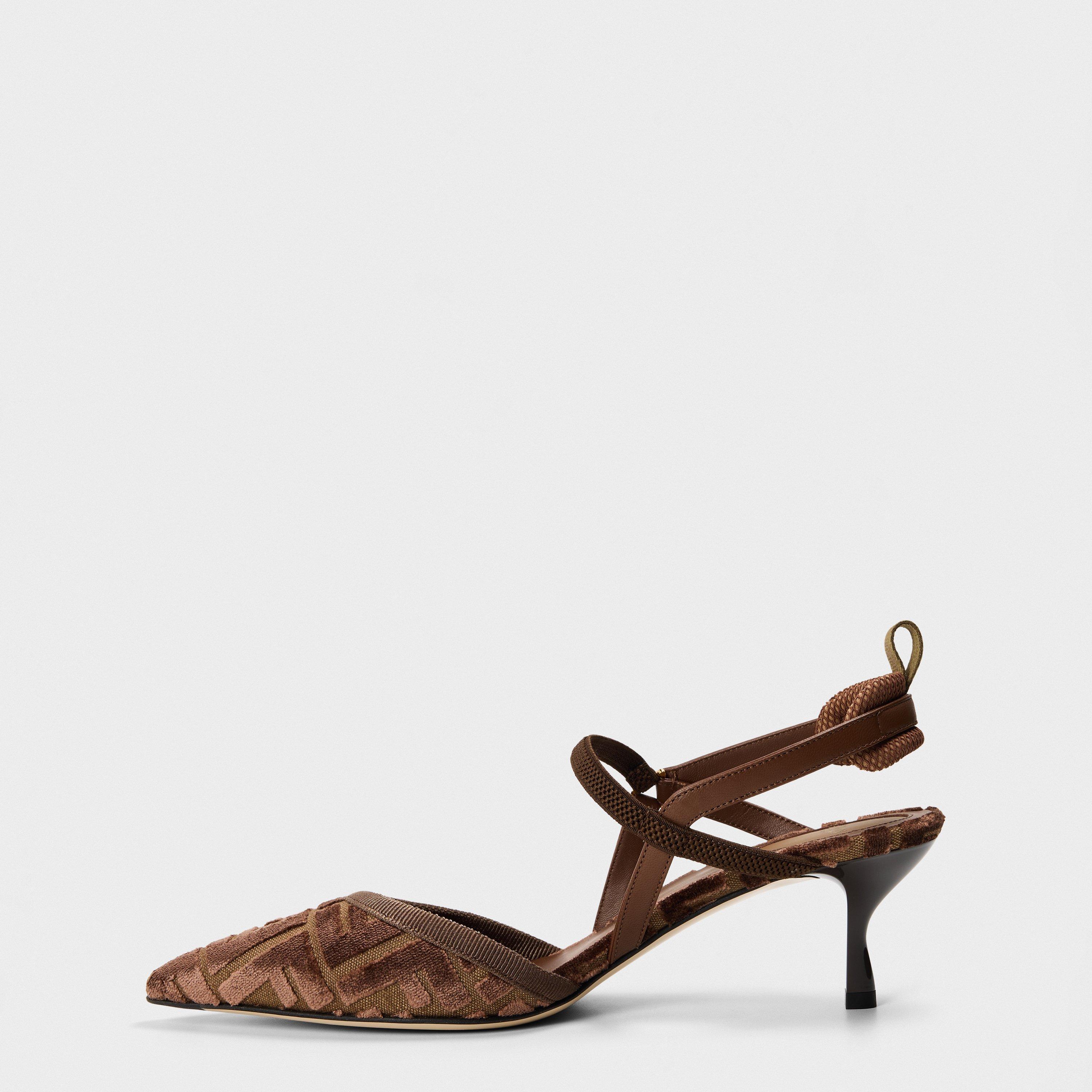 Beige/Chocco - Fendi - Colibri Lite Slingbacks - 2