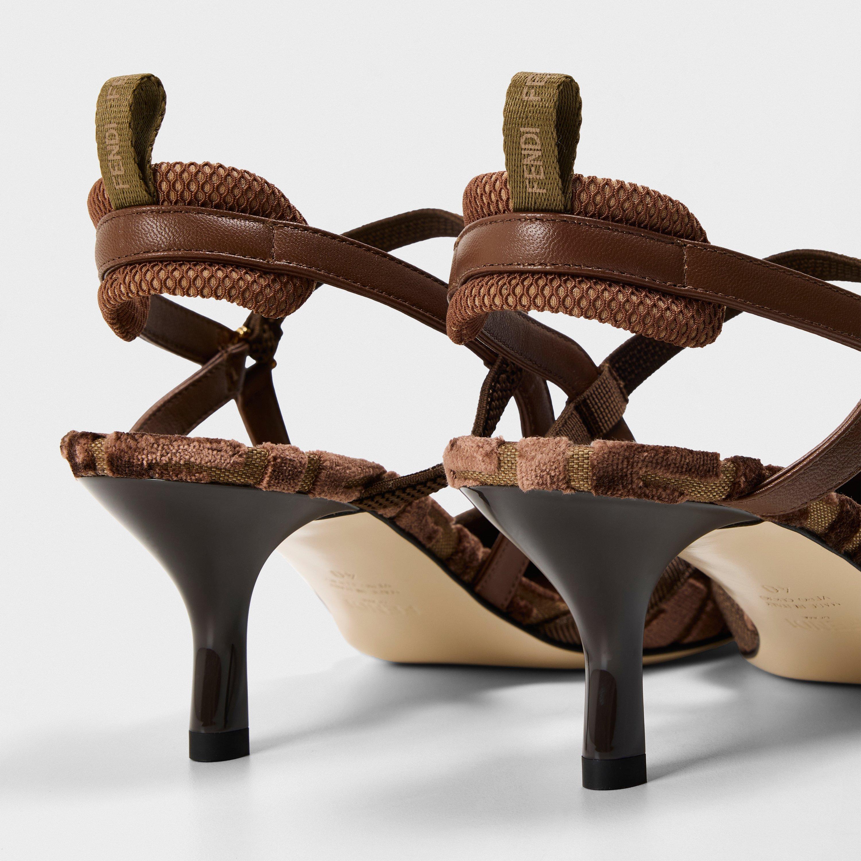 Beige/Chocco - Fendi - Colibri Lite Slingbacks - 4