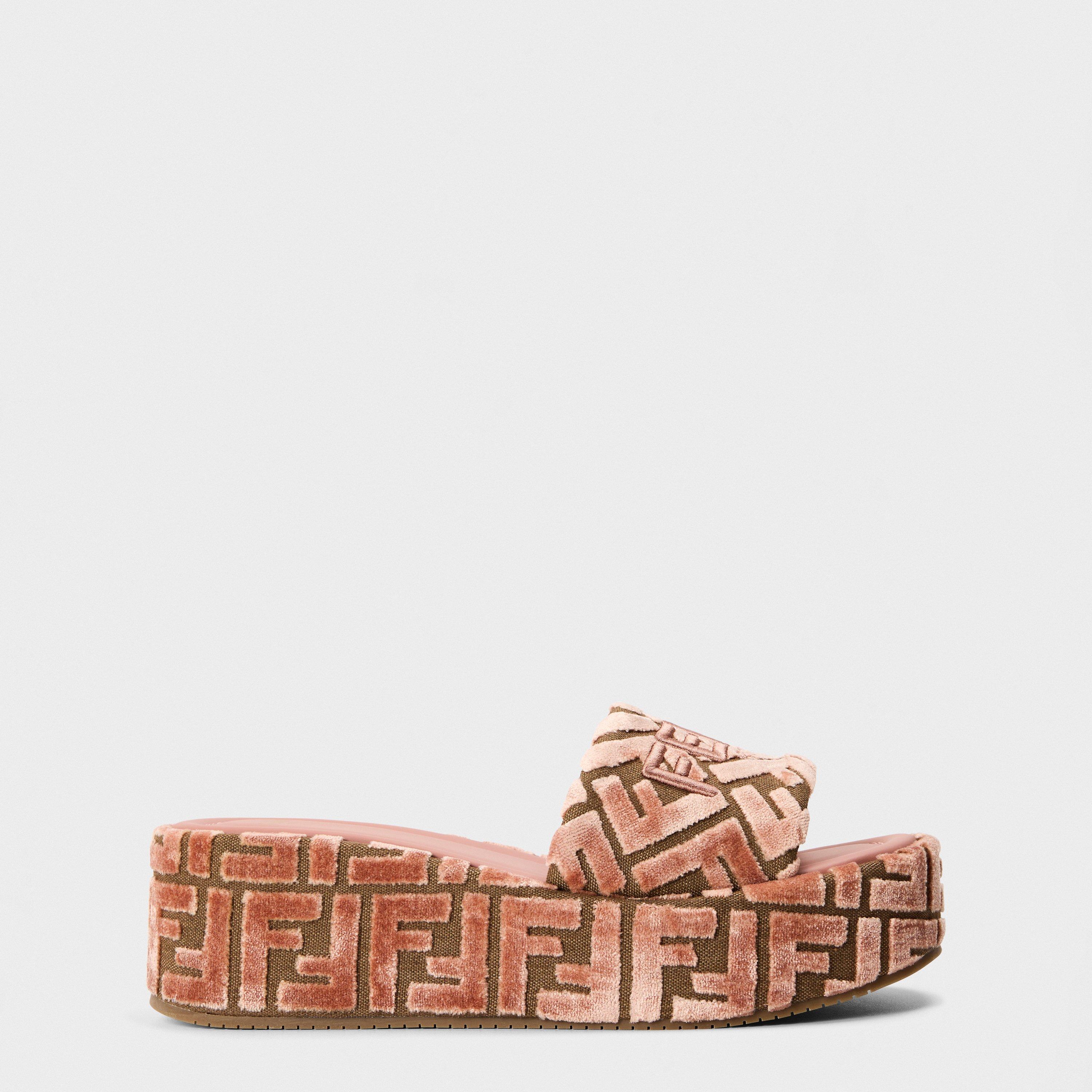 Macaron Pink - Fendi - Women's Flatform Sandals - 1