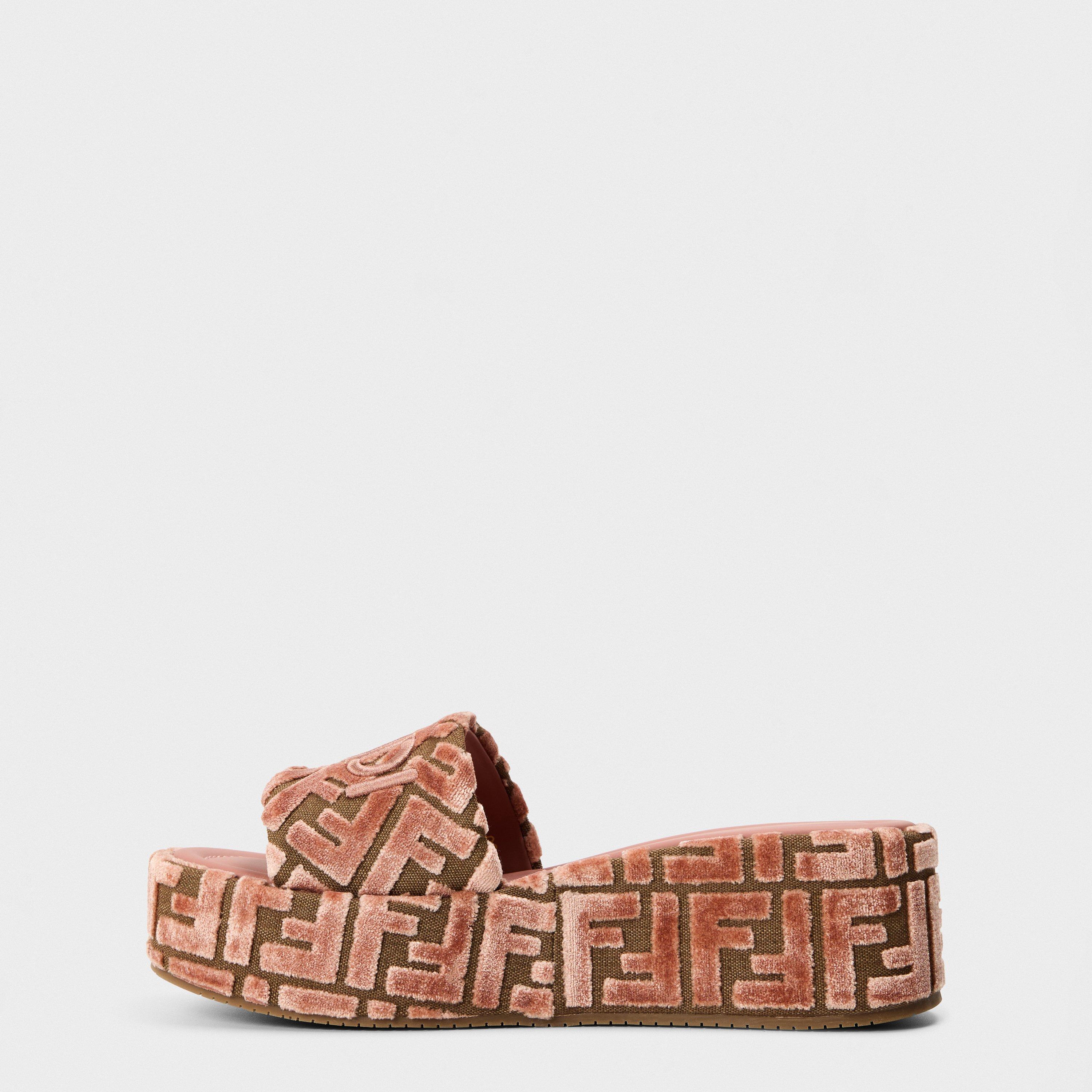 Macaron Pink - Fendi - Women's Flatform Sandals - 2