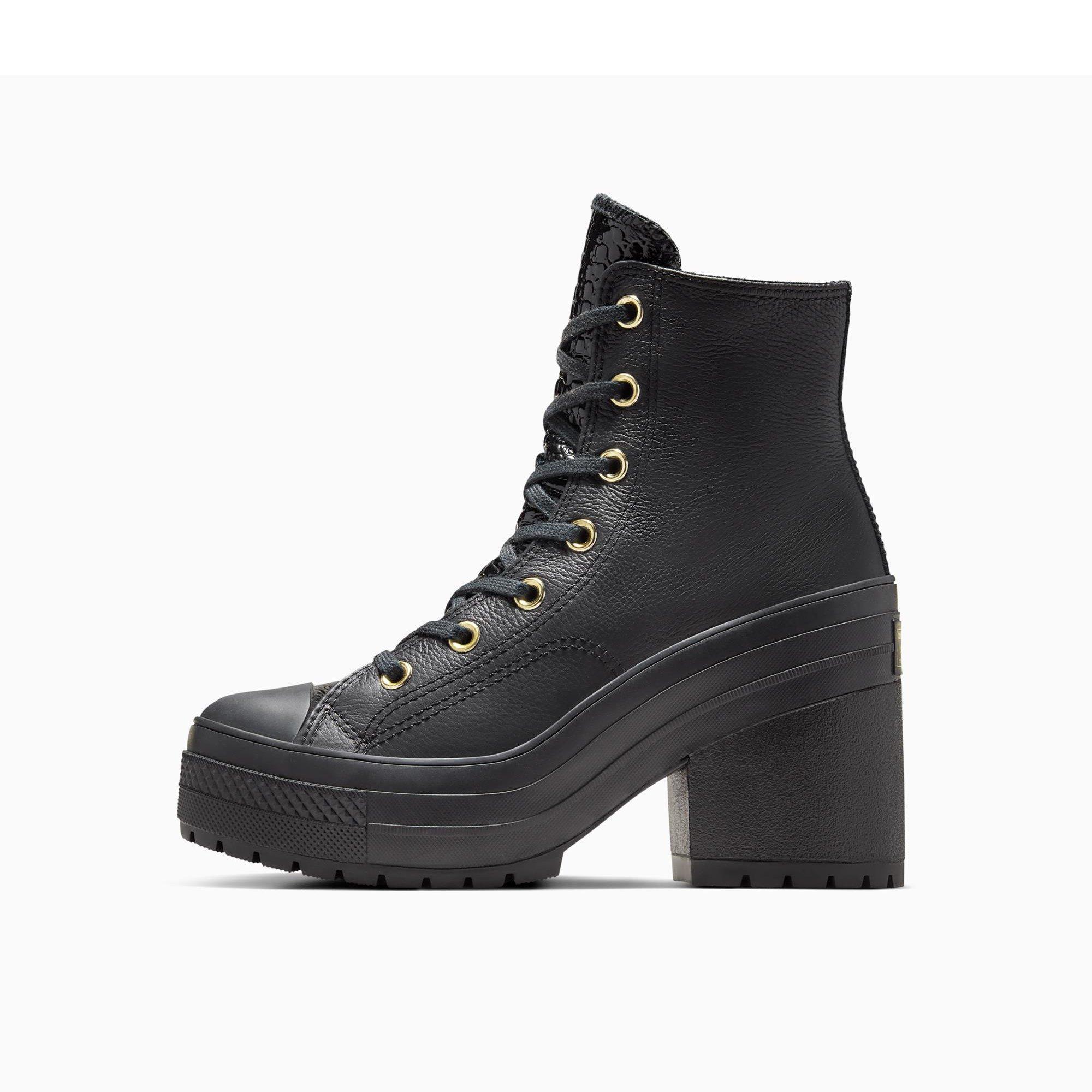 001-Black/Bla - Converse - Unisex Adults Chuck 70 De Luxe Heel Platform Ankle Heeled Boots - 2