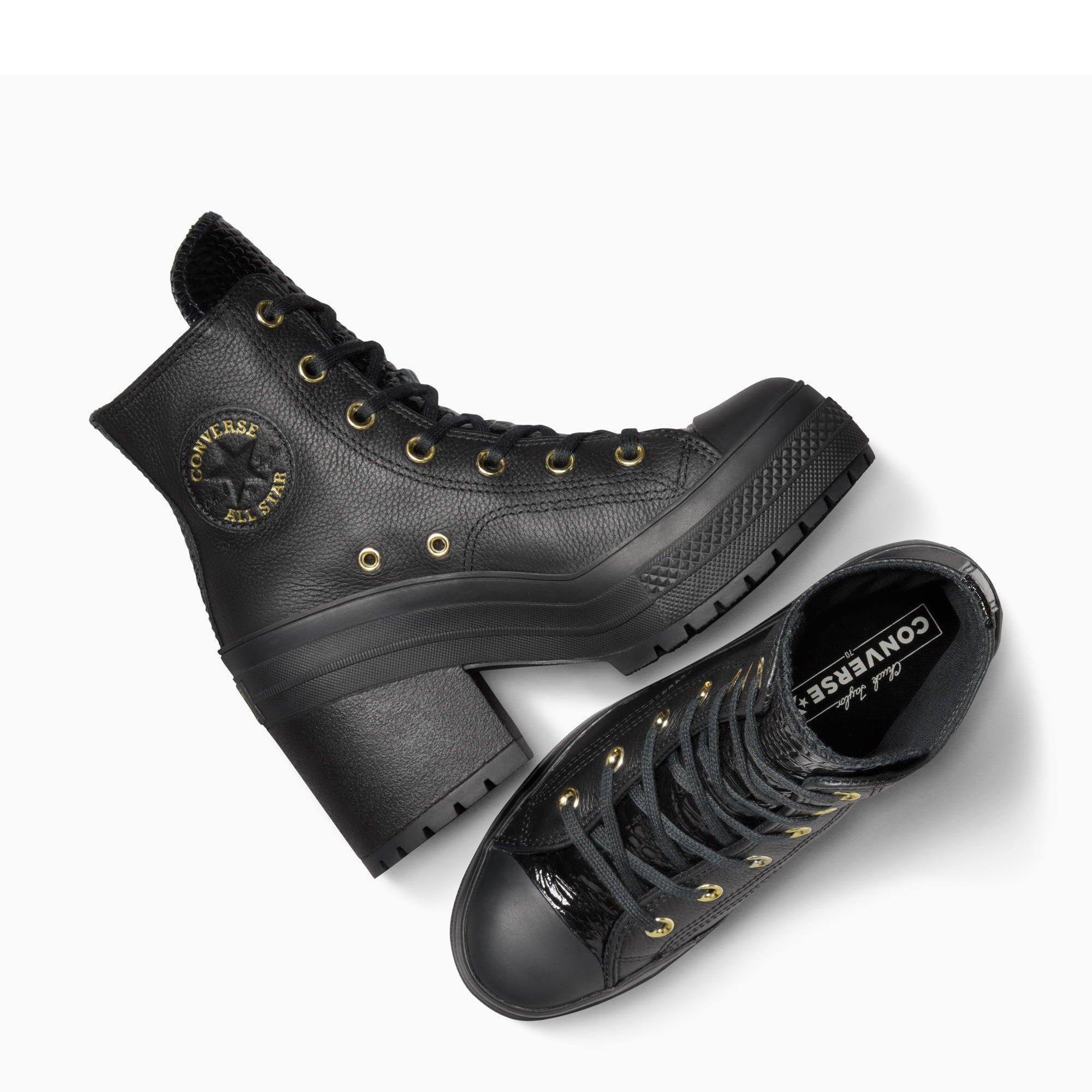 001-Black/Bla - Converse - Unisex Adults Chuck 70 De Luxe Heel Platform Ankle Heeled Boots - 5