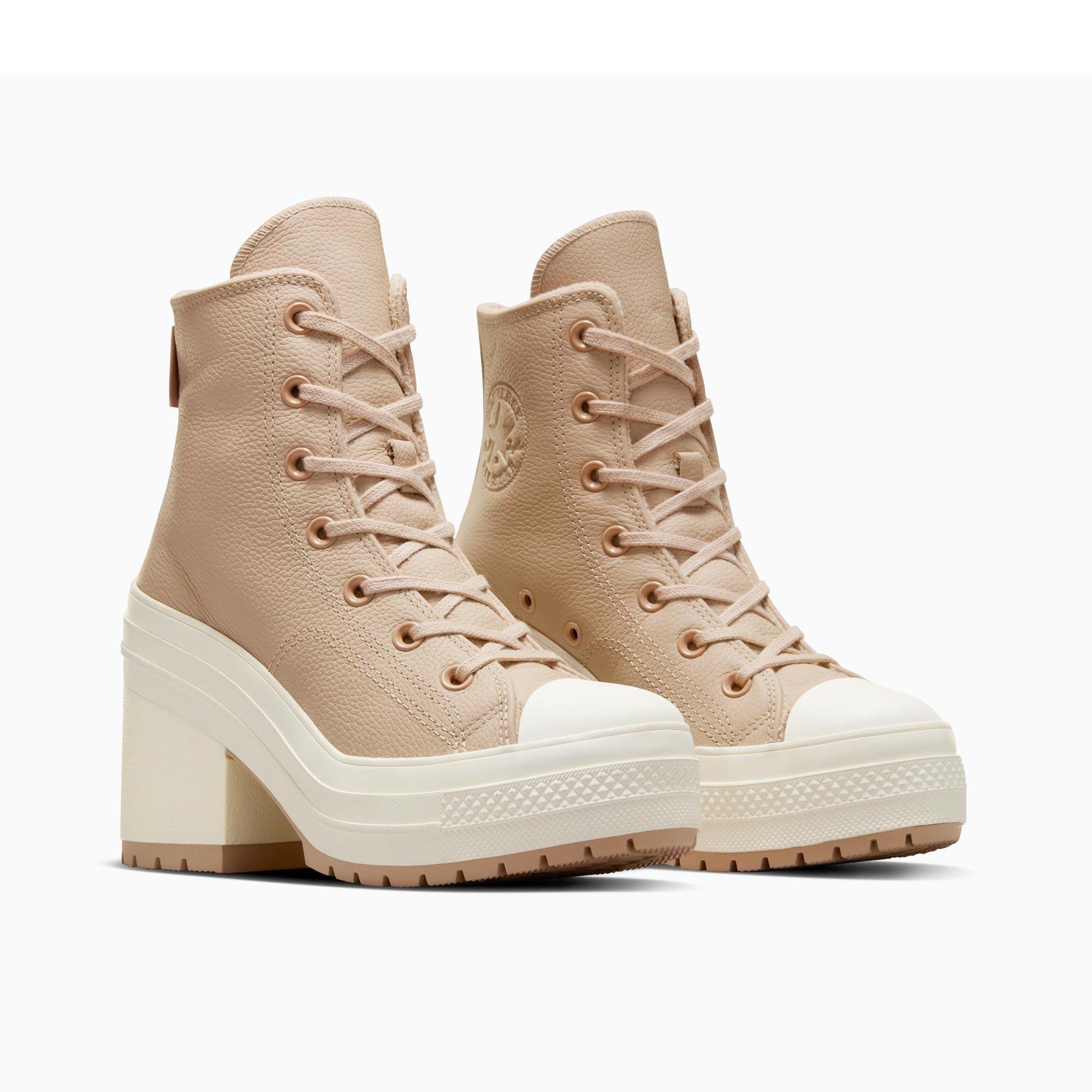 236-Warm Quar - Converse - Unisex Adults Chuck 70 De Luxe Heel Platform Ankle Heeled Boots - 3