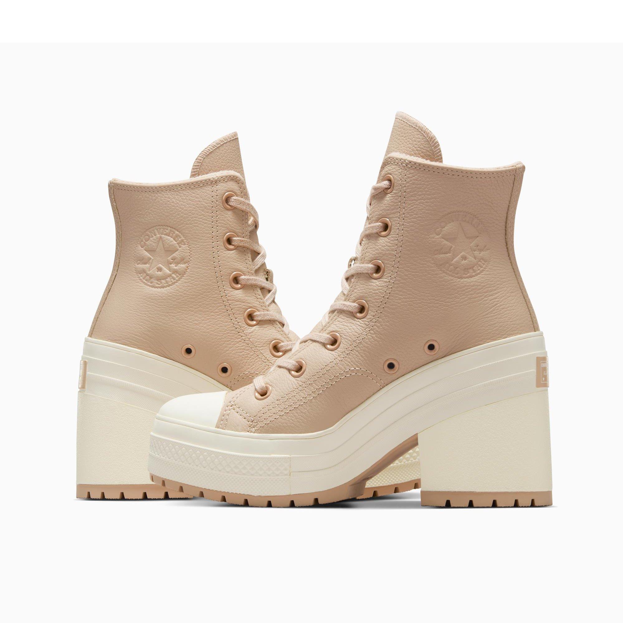 236-Warm Quar - Converse - Unisex Adults Chuck 70 De Luxe Heel Platform Ankle Heeled Boots - 5