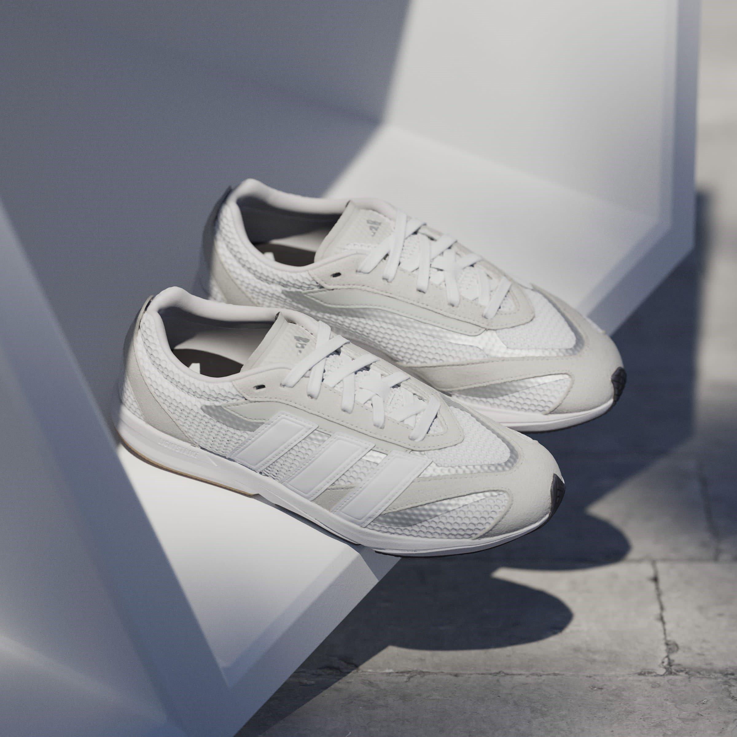 Gry/Wht/SilMet - adidas - LightBlaze LP Womens Shoes - 11