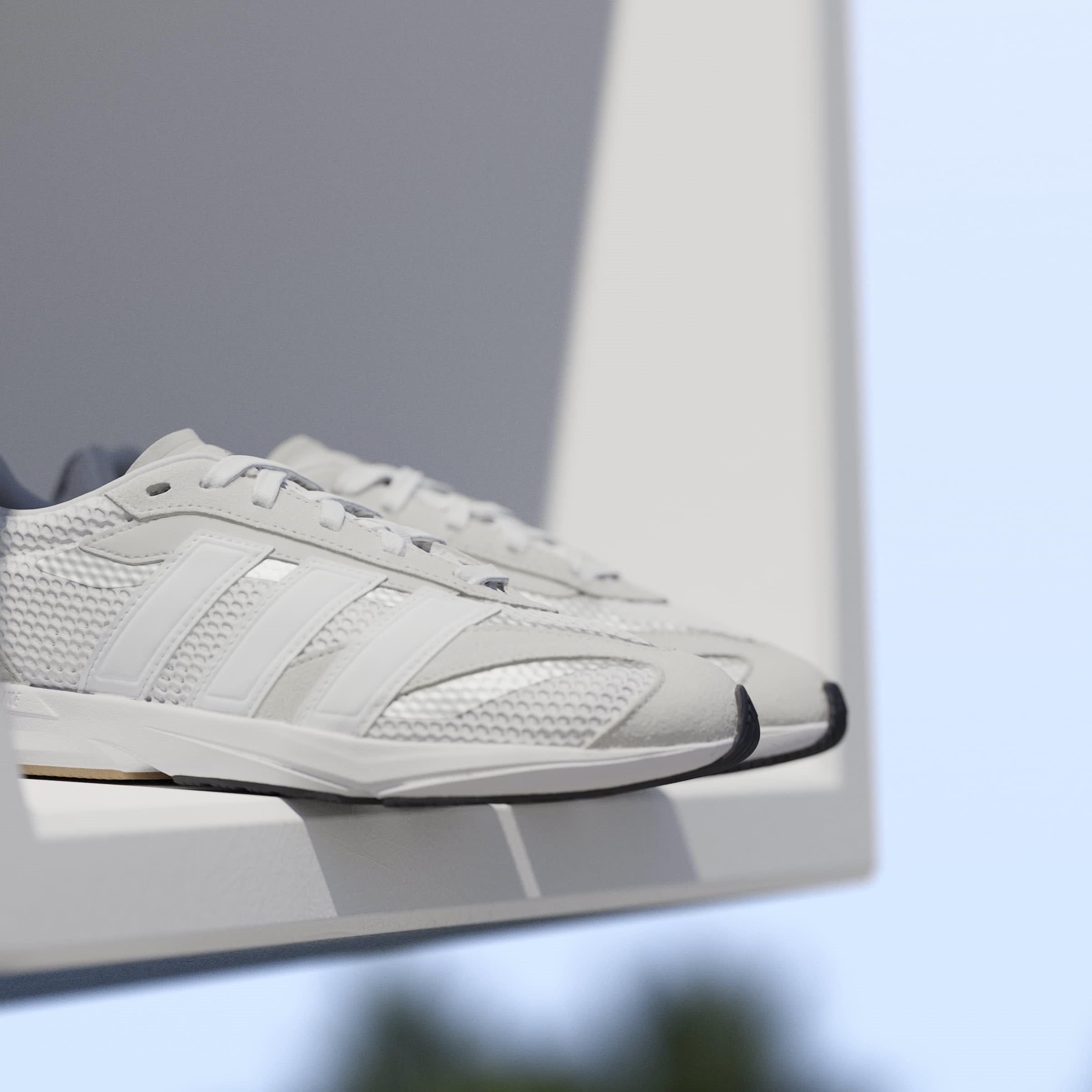 Gry/Wht/SilMet - adidas - LightBlaze LP Womens Shoes - 16