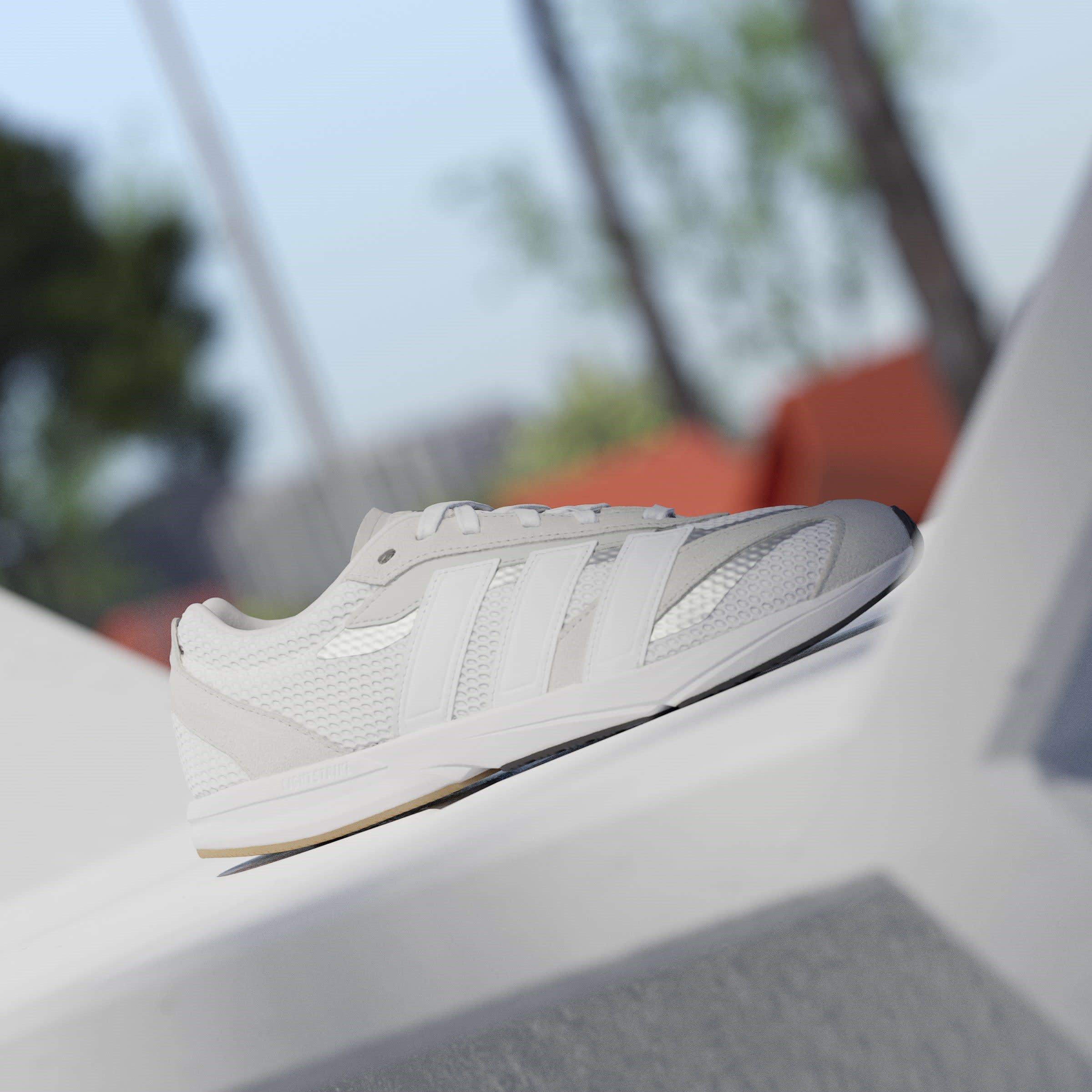 Gry/Wht/SilMet - adidas - LightBlaze LP Womens Shoes - 9