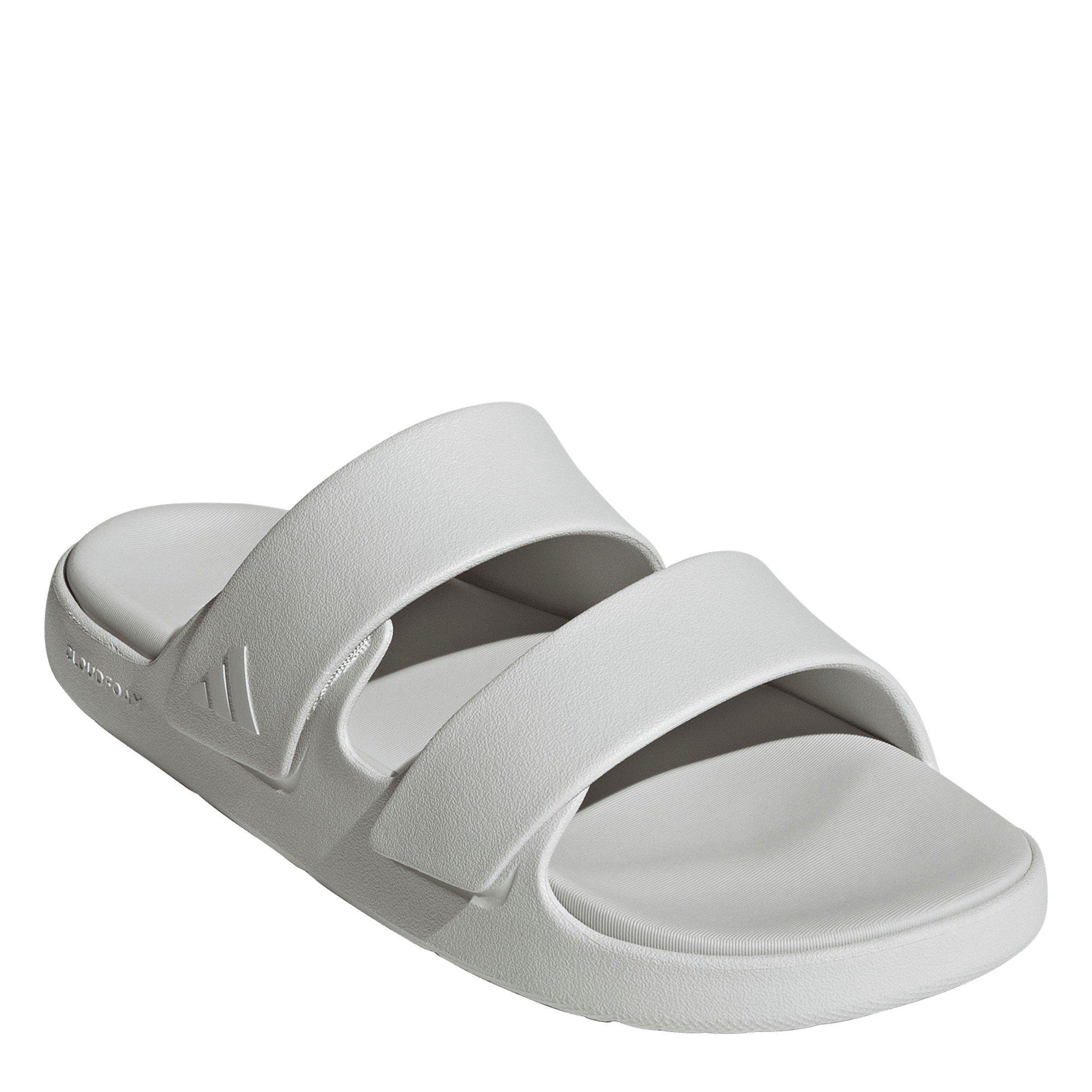 Crys White/Grey - adidas - Women's Znsory Flat Sandal - 3