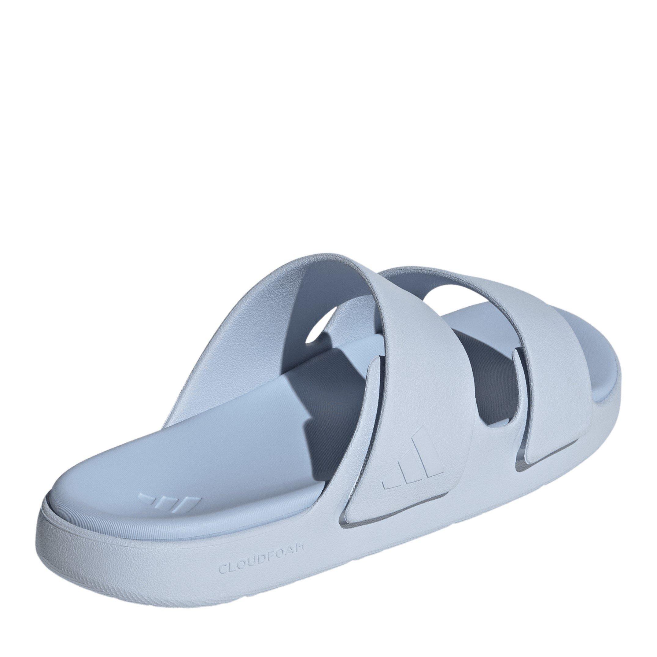 Crystal Sky/Blu - adidas - Women's Znsory Flat Sandal - 4