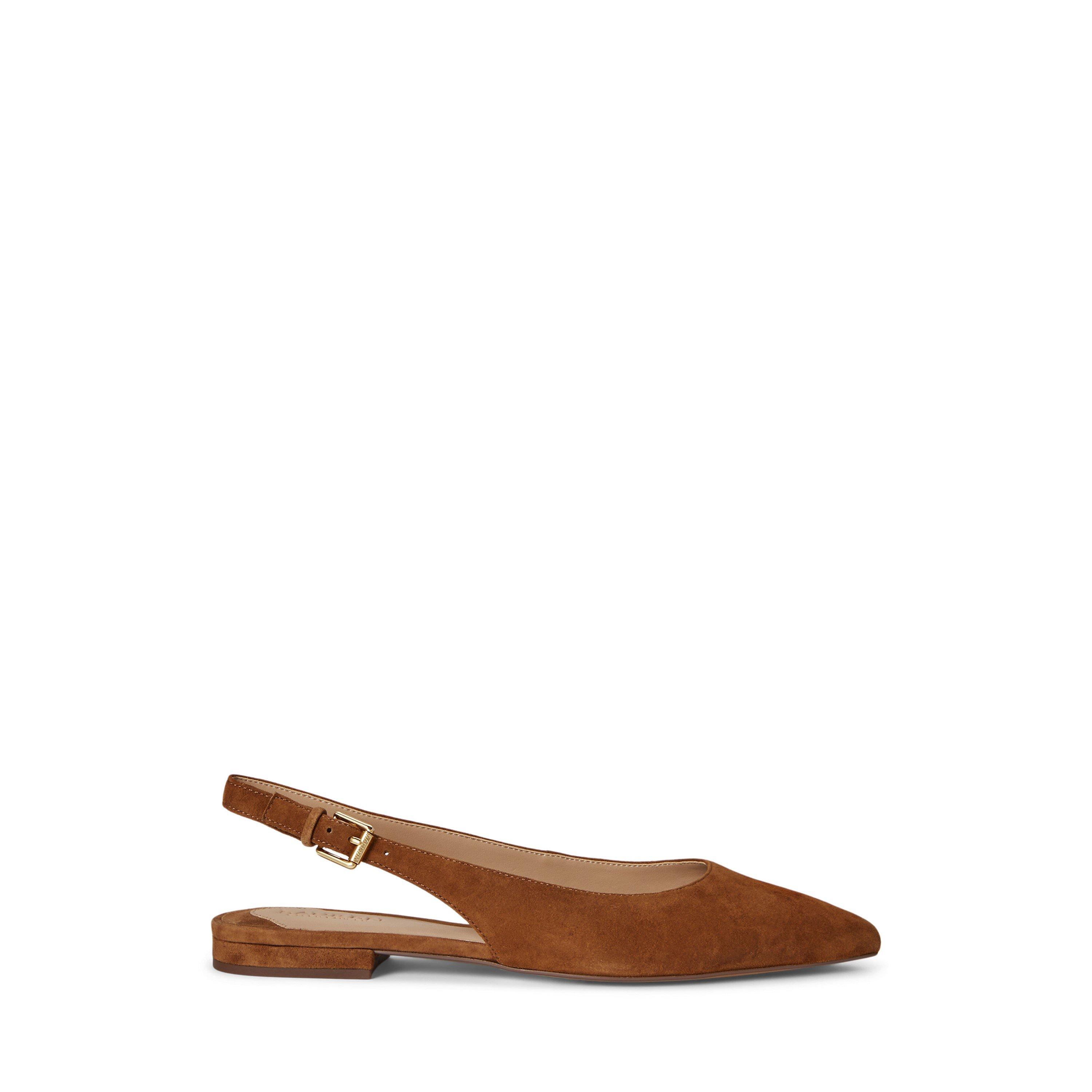 Lauren By Ralph Lauren Women's Deep Saddle Tan Londyn Ballet Pumps - 5 (38)