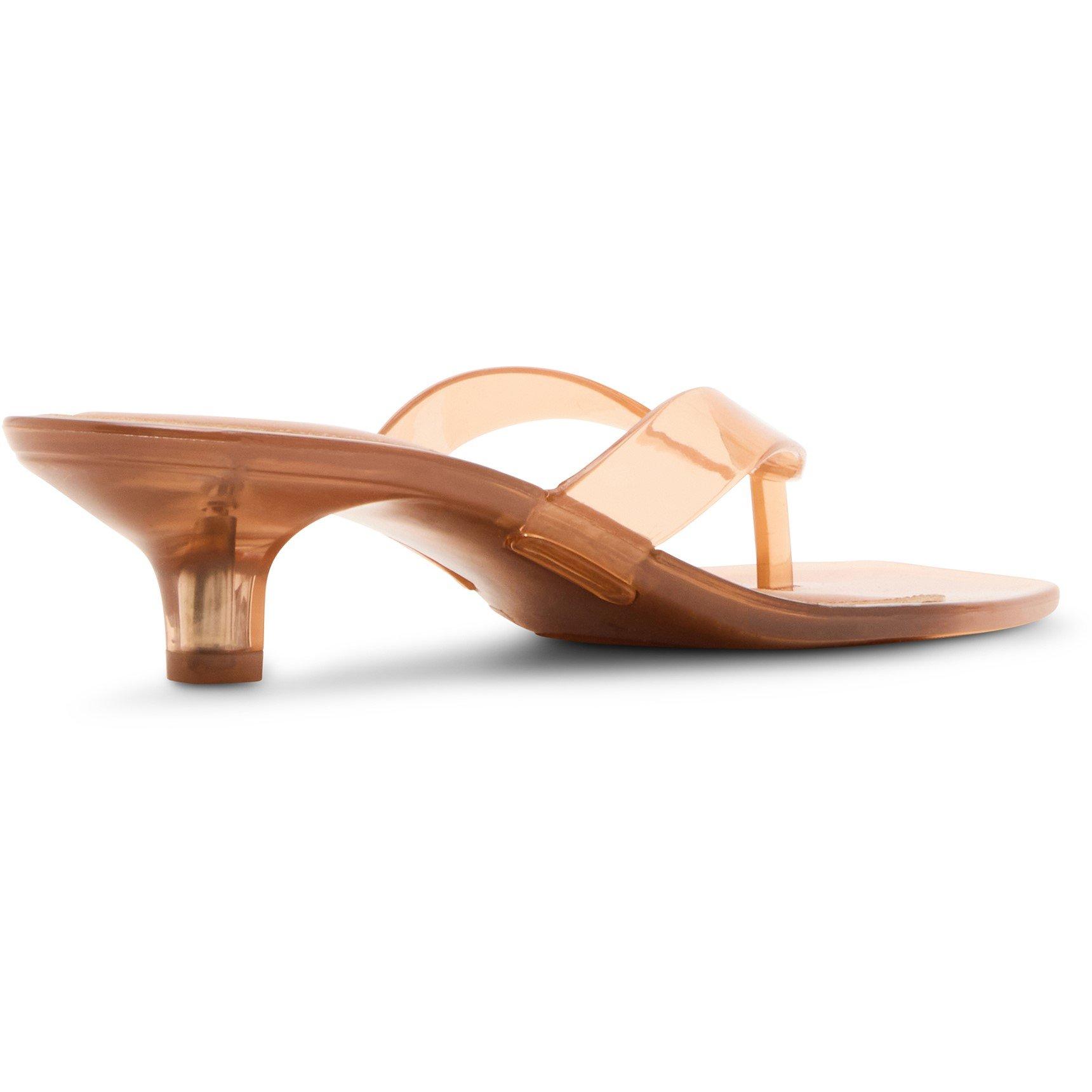 Tan - Steve Madden - Women's Tracie Jelly Heeled Mules - 3