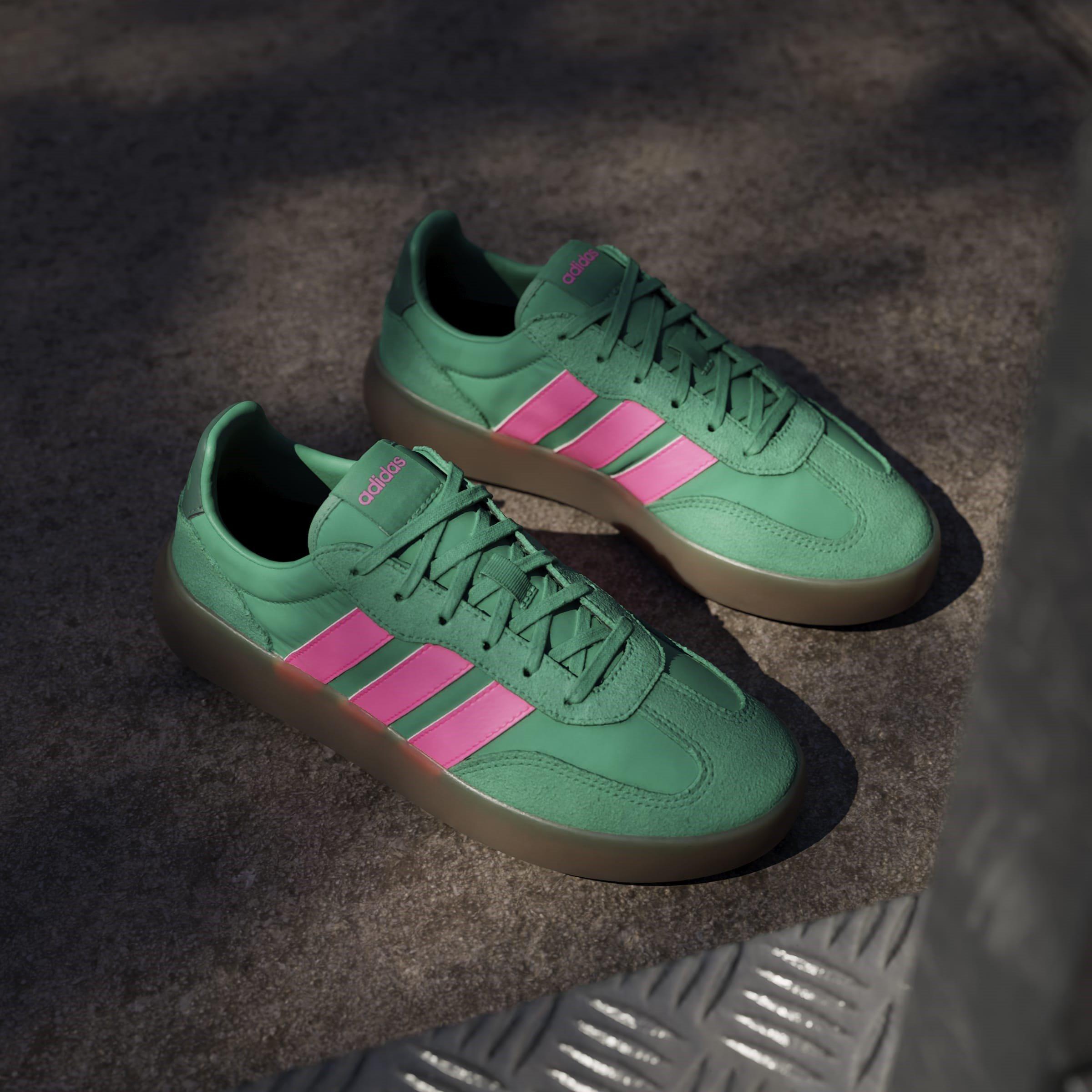 C.Green/Pnk/Grn - adidas - Women's Barreda Decode Court Trainers - 12