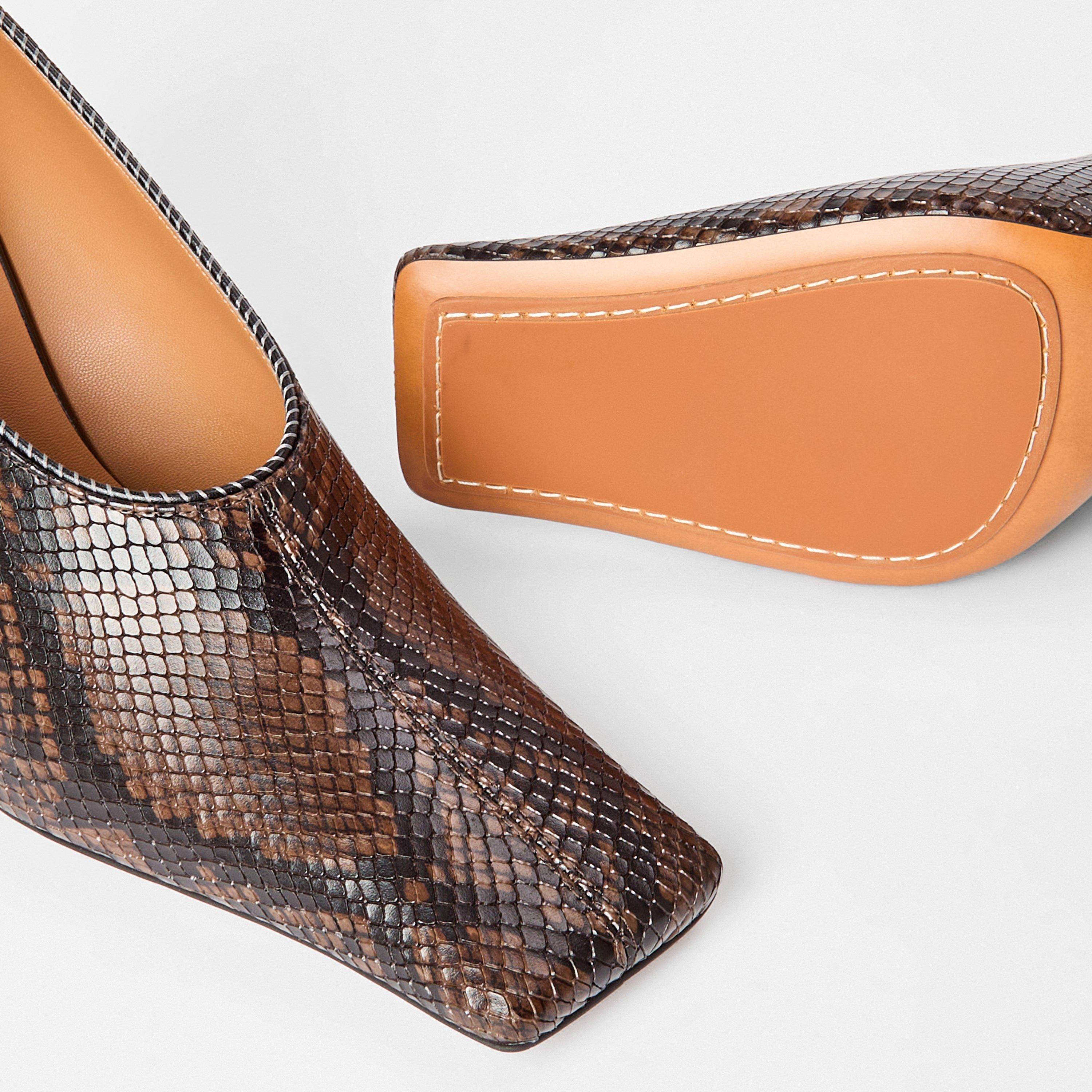 Coffee - Stella McCartney - Women's Stiletto Court Shoes - 4