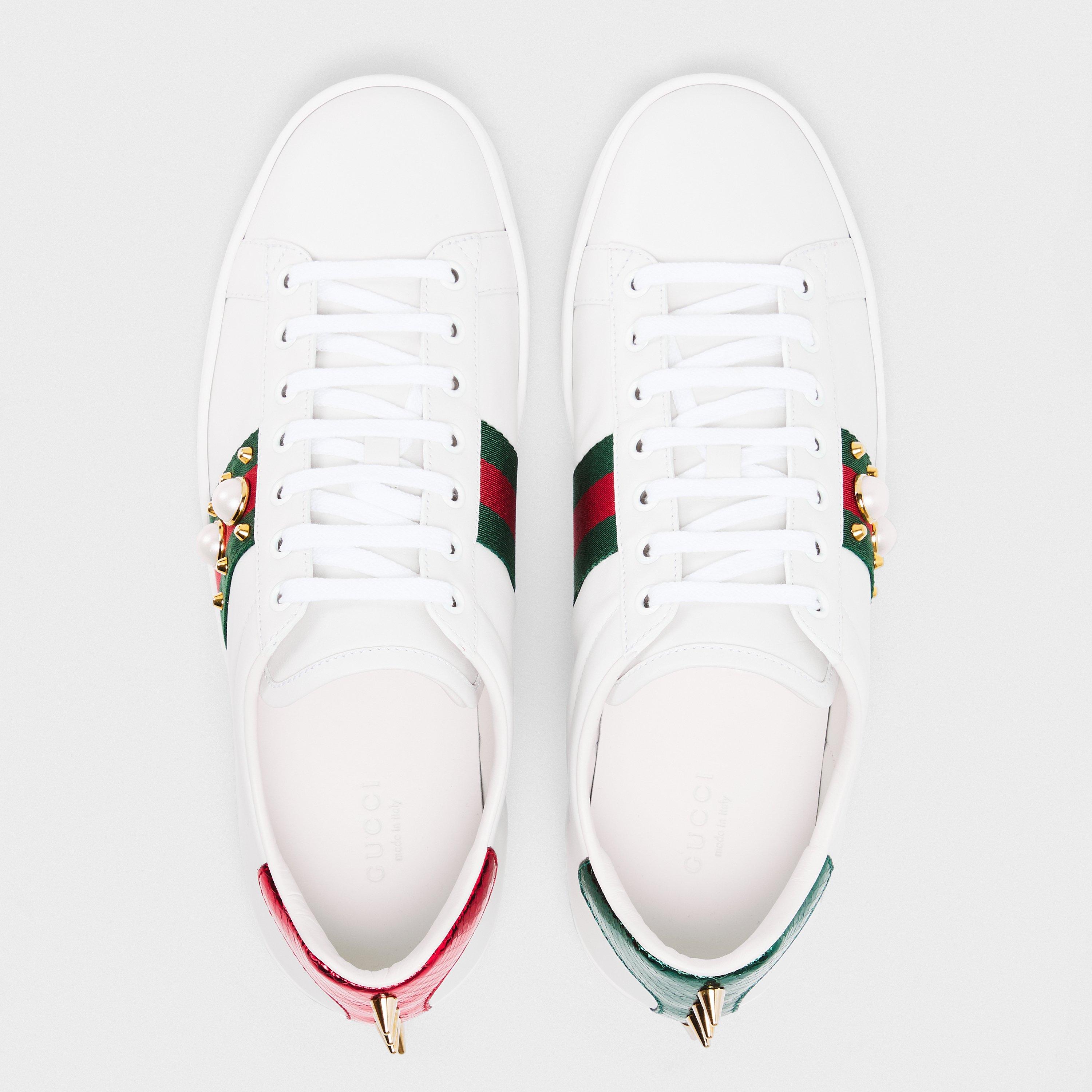Bia/VRV/RedF/Vr - Gucci - Women's Court Trainers - 4