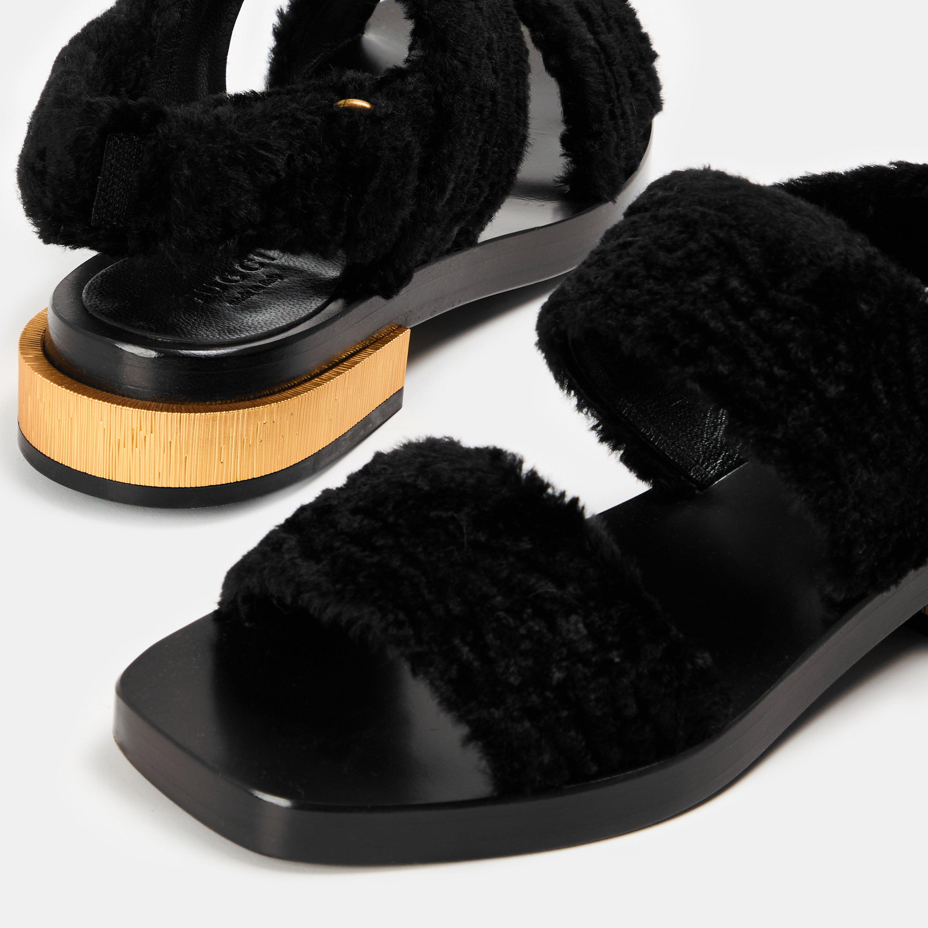 Black - Gucci - Women's Structured Heeled Sandals - 3