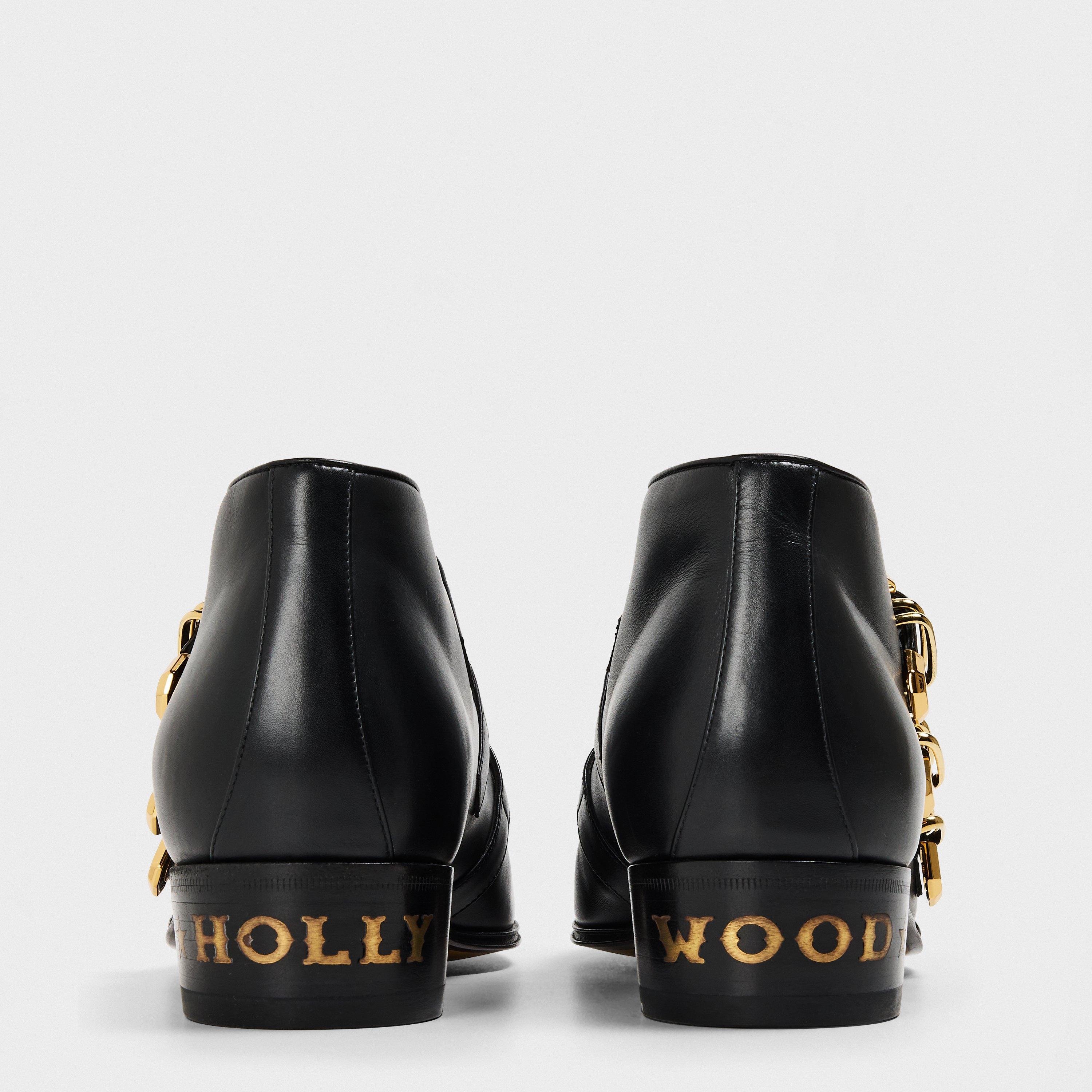 Black - Gucci - Men's Heeled Ankle Boots - 3