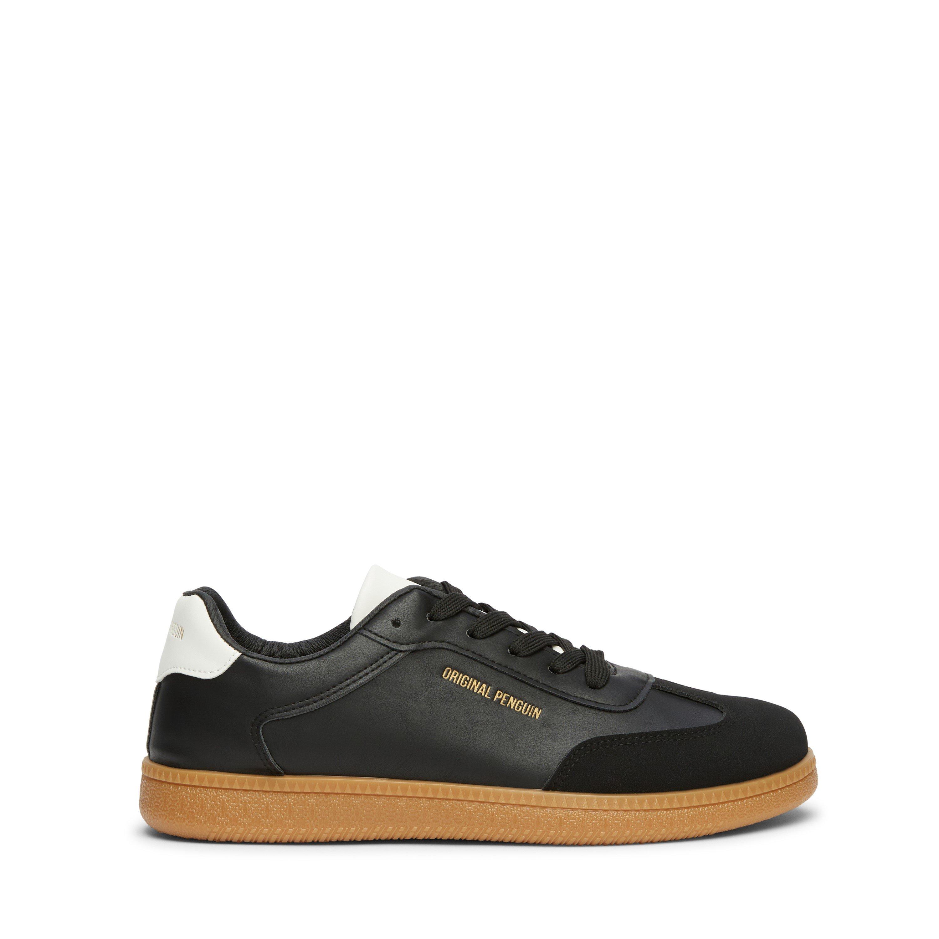 Original Penguin Women's Salsa Court Trainers - Black / Gum - 4 (37)