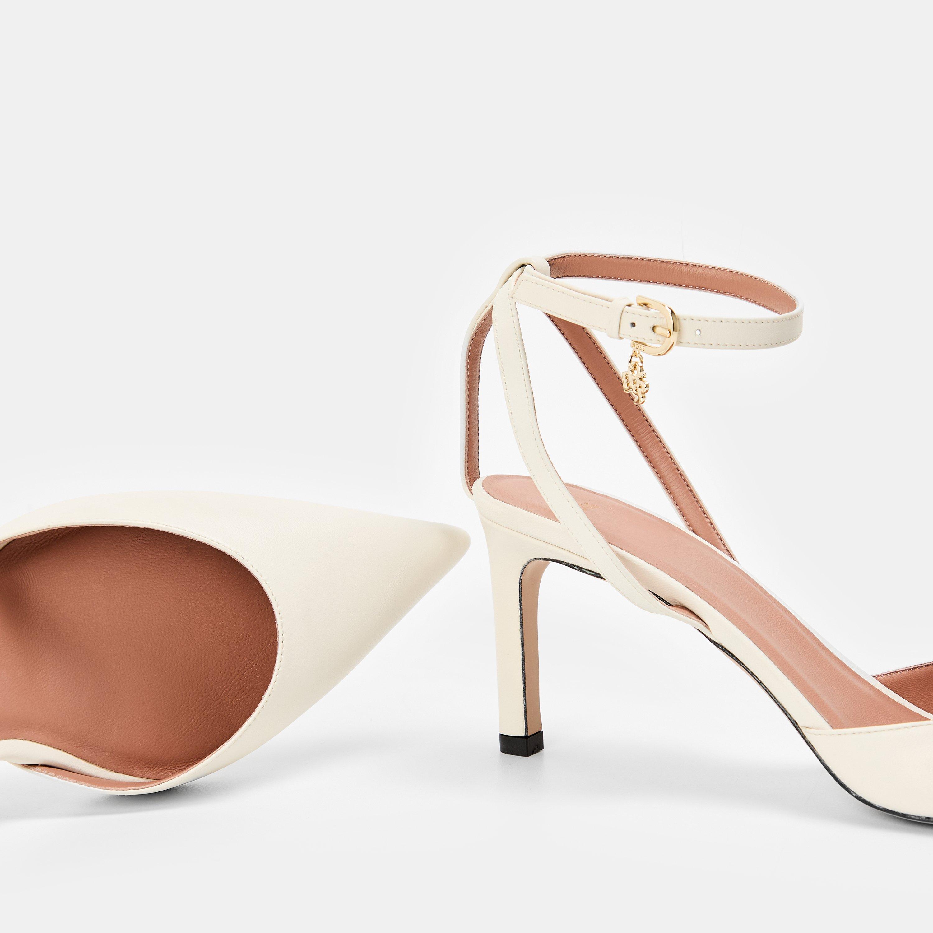 Open White - Boss - Women's Janet Slingback N Ballet Pumps - 3