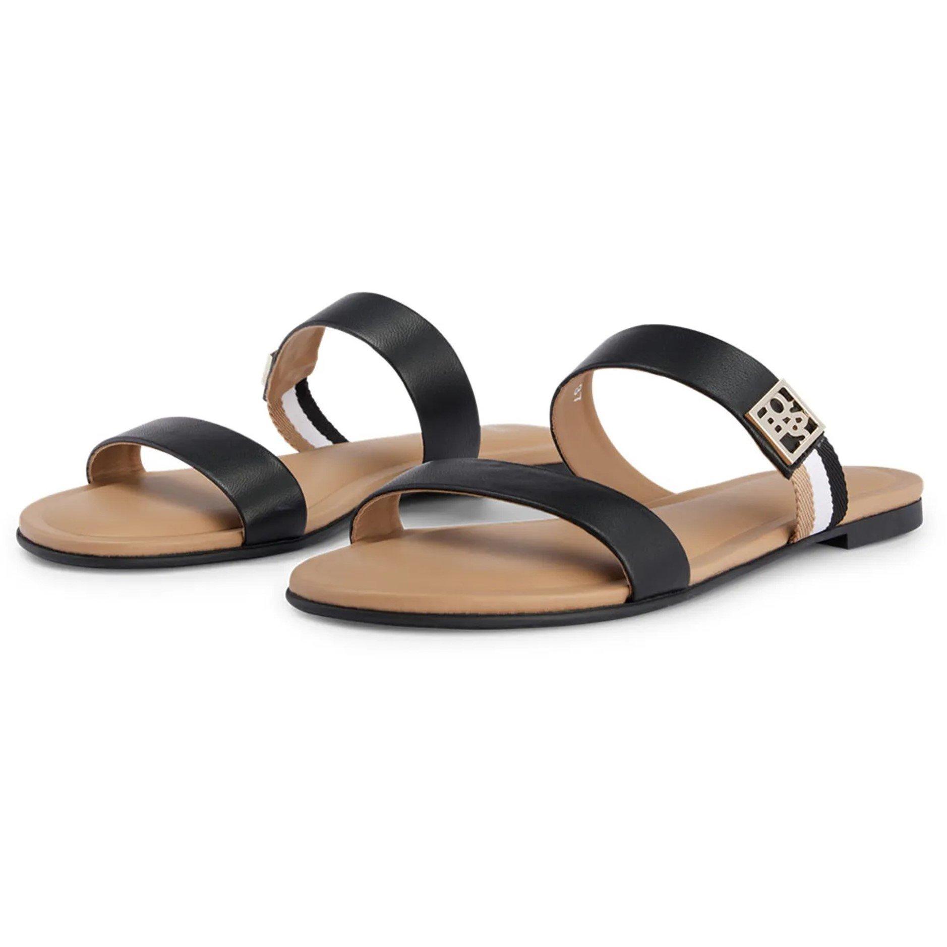 Black - Boss - Women's Milie Sandal Flat Sandals - 2