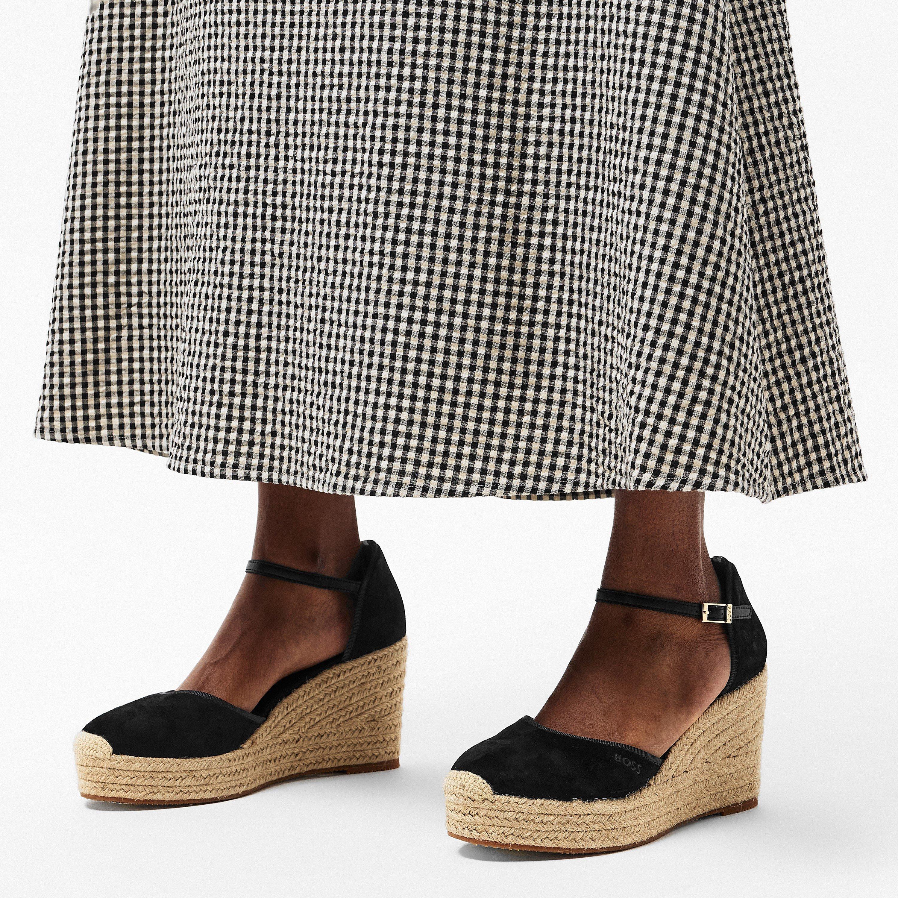 Black - Boss - Women's Madeira Wedge Shoes, Wedge Style - 3