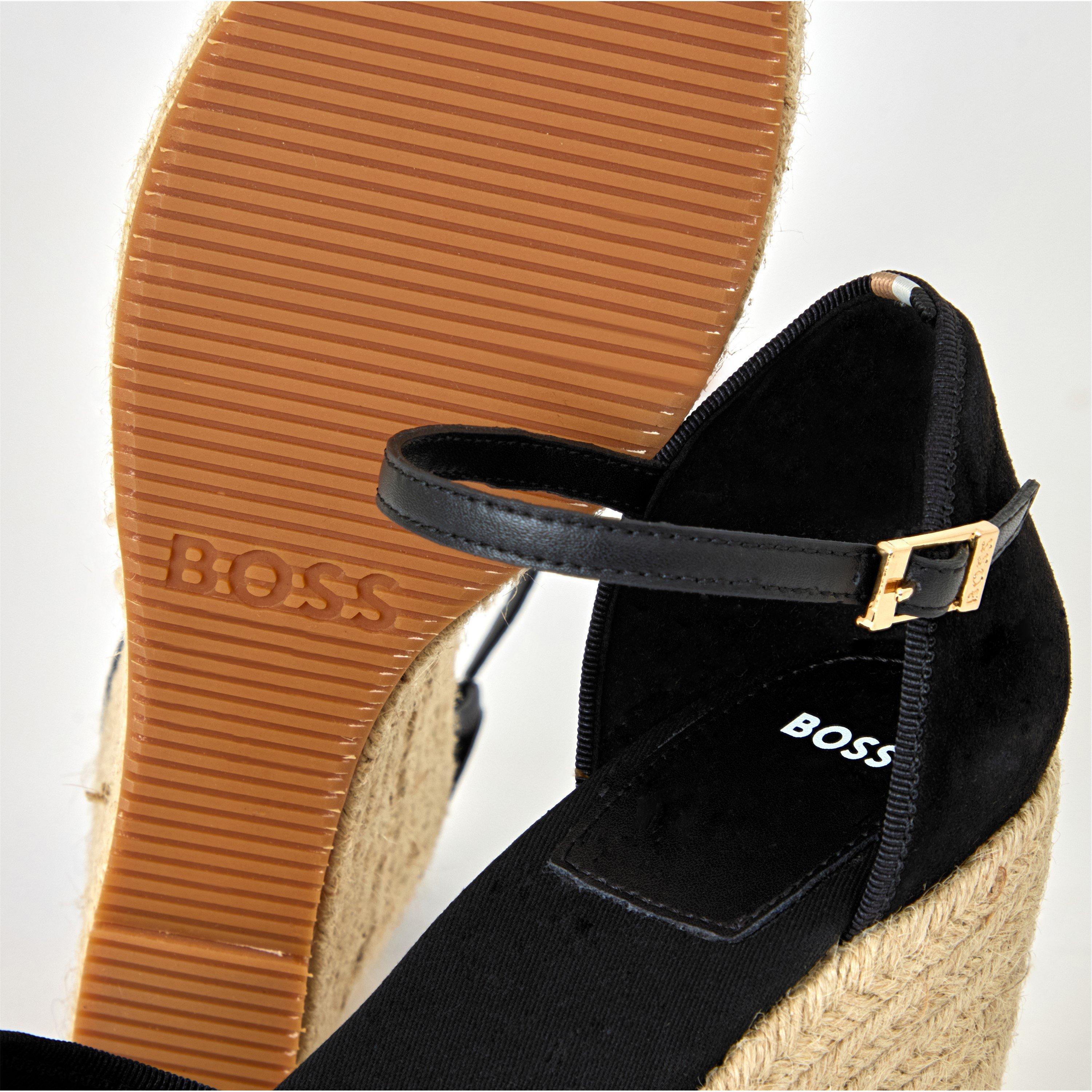 Black - Boss - Women's Madeira Wedge Shoes, Wedge Style - 4