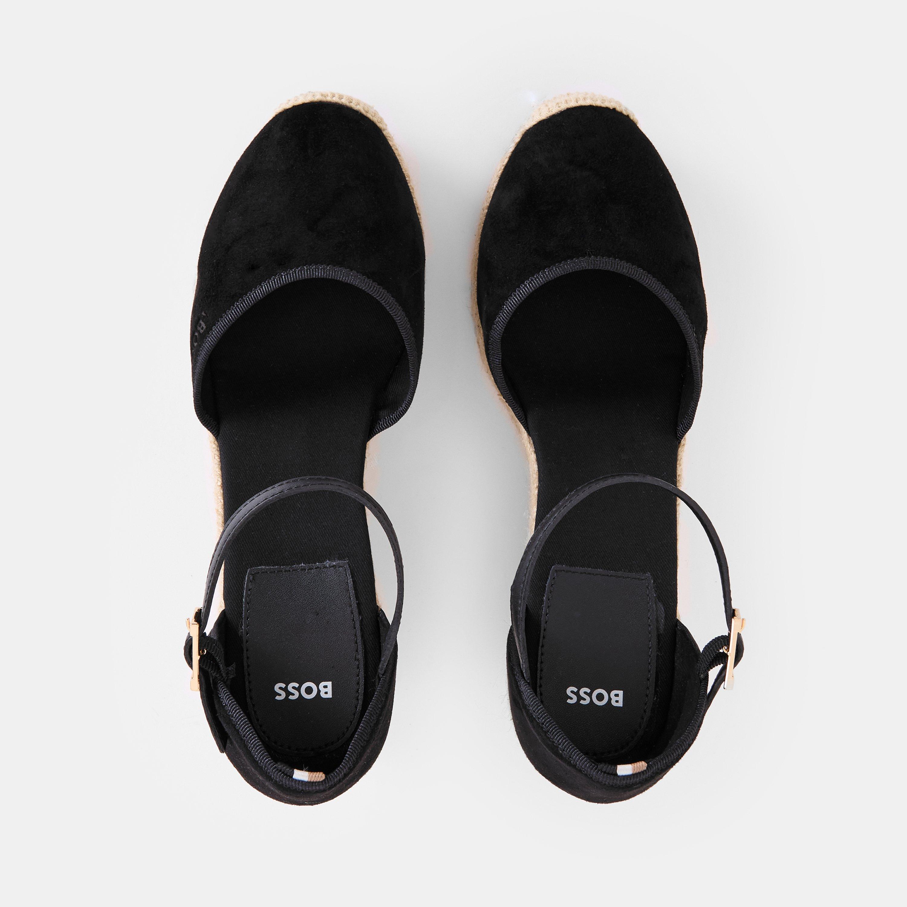 Black - Boss - Women's Madeira Wedge Shoes, Wedge Style - 5