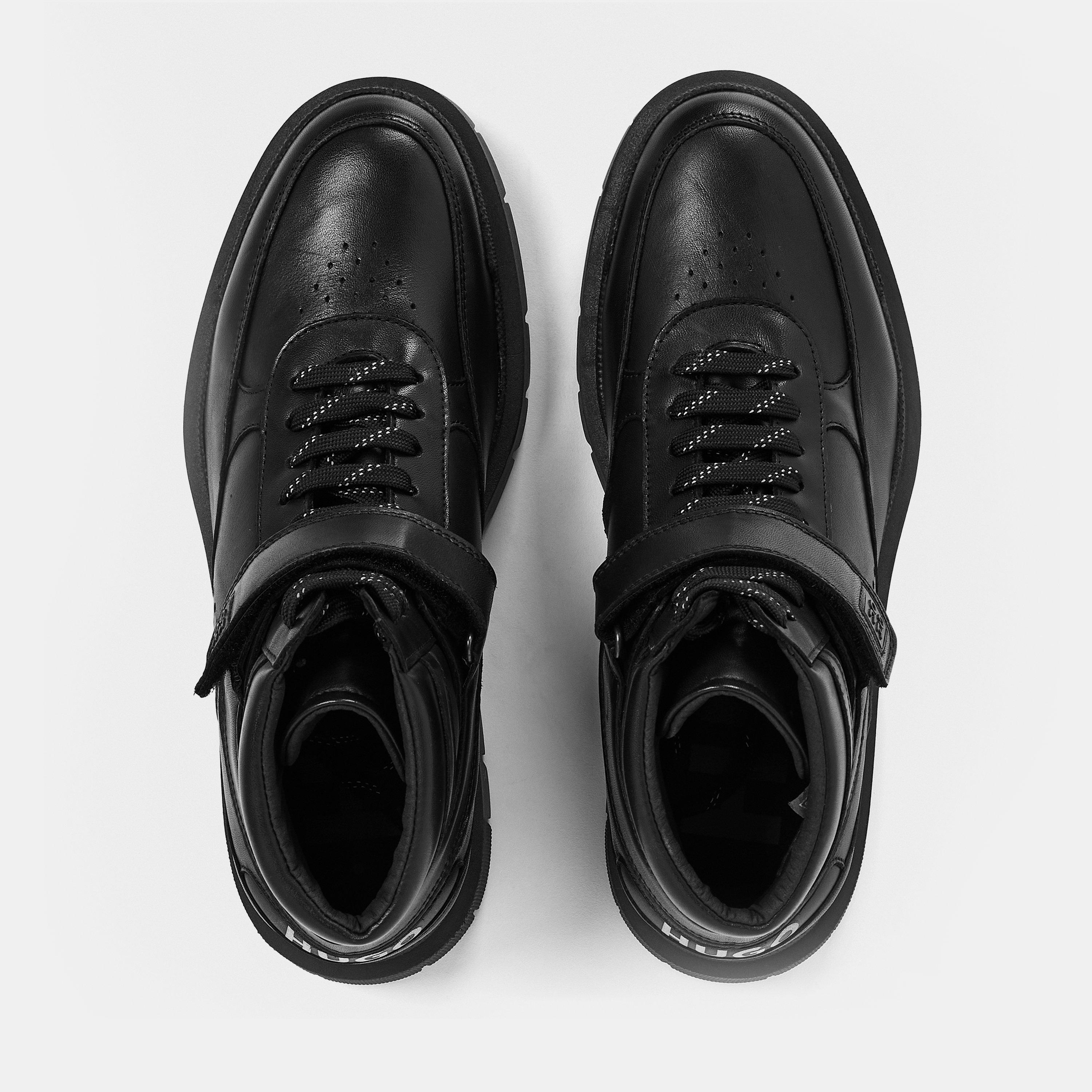 Black - Hugo - Men's Denzel Biker Boots - 4