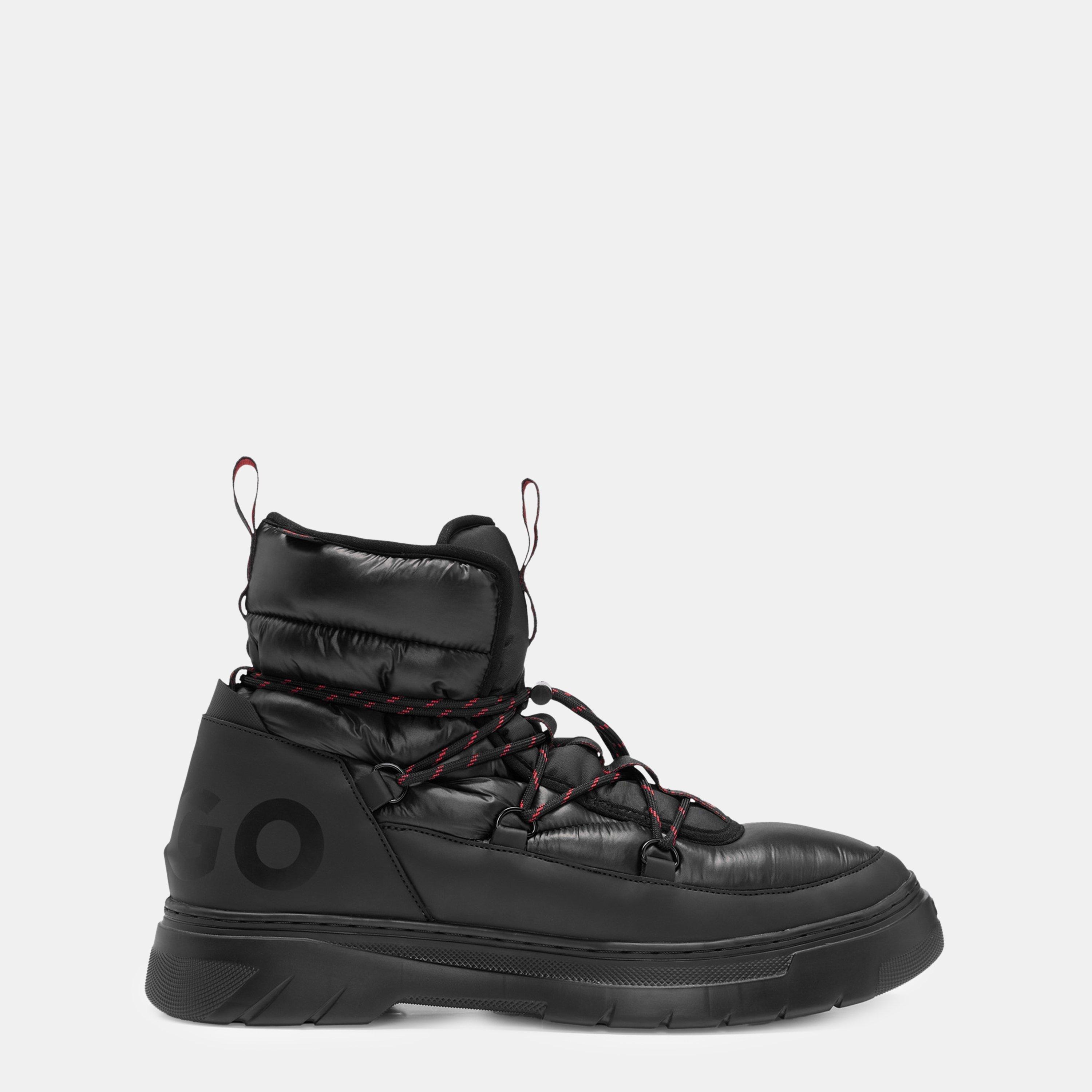 Black - Hugo - Men's Urian Halb Hlmx Flat Ankle Boots - 1