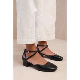 Wheres That From Peru Low Ankle Strap Block Heels Ladies