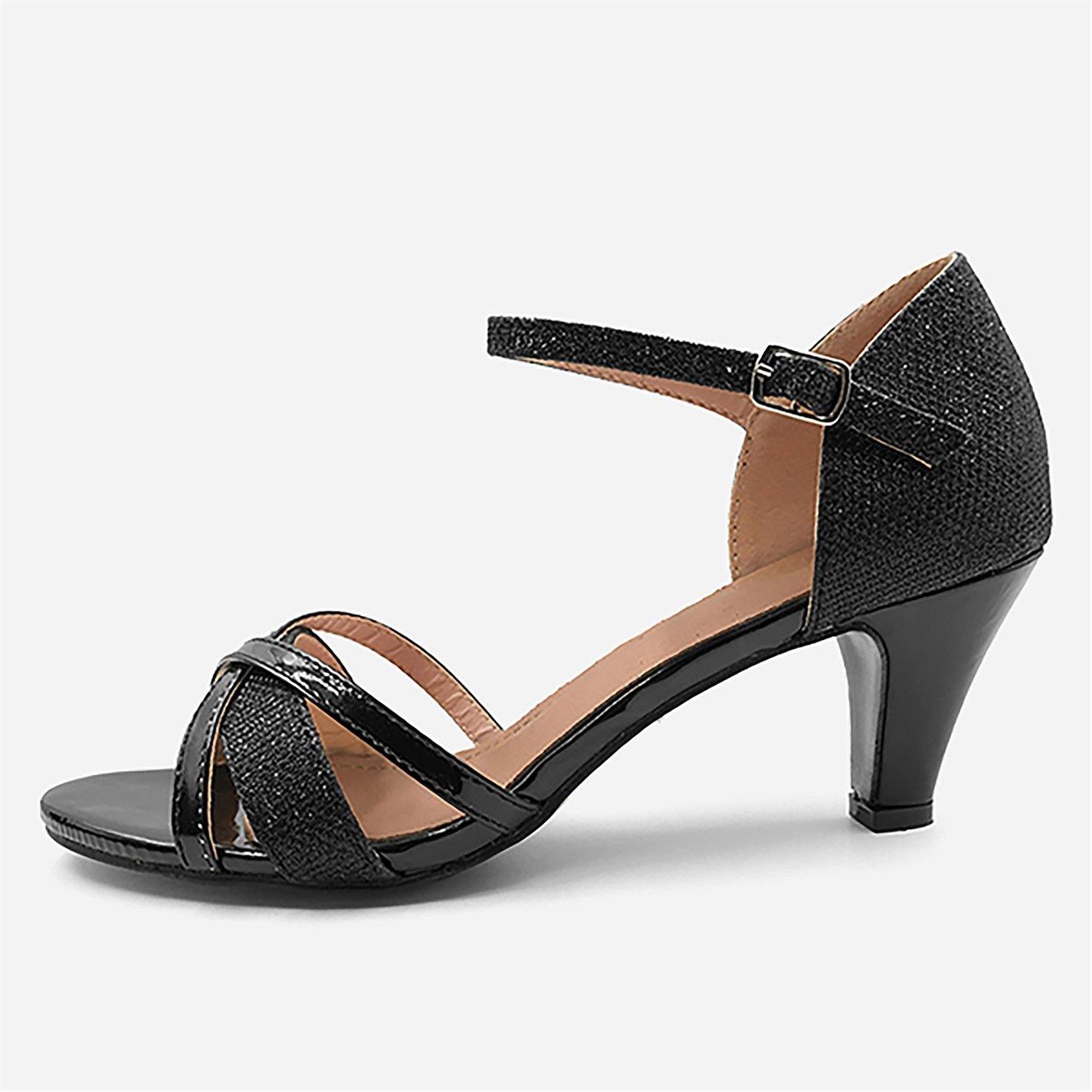 Black - Wheres That From - Mid Block Heel Strappy Sandals - 3