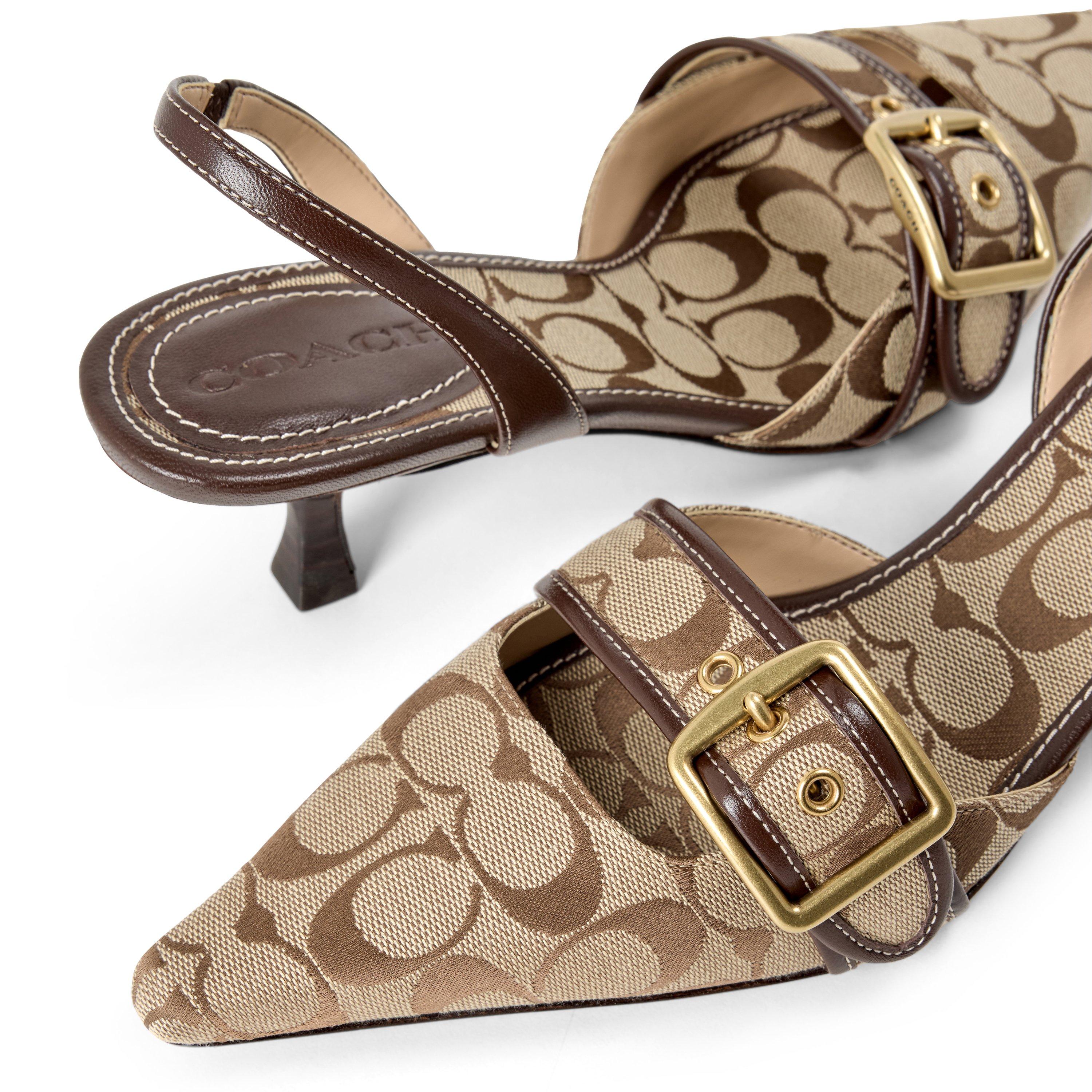 Khaki Maple - Coach - Women's Slingbacks - 4