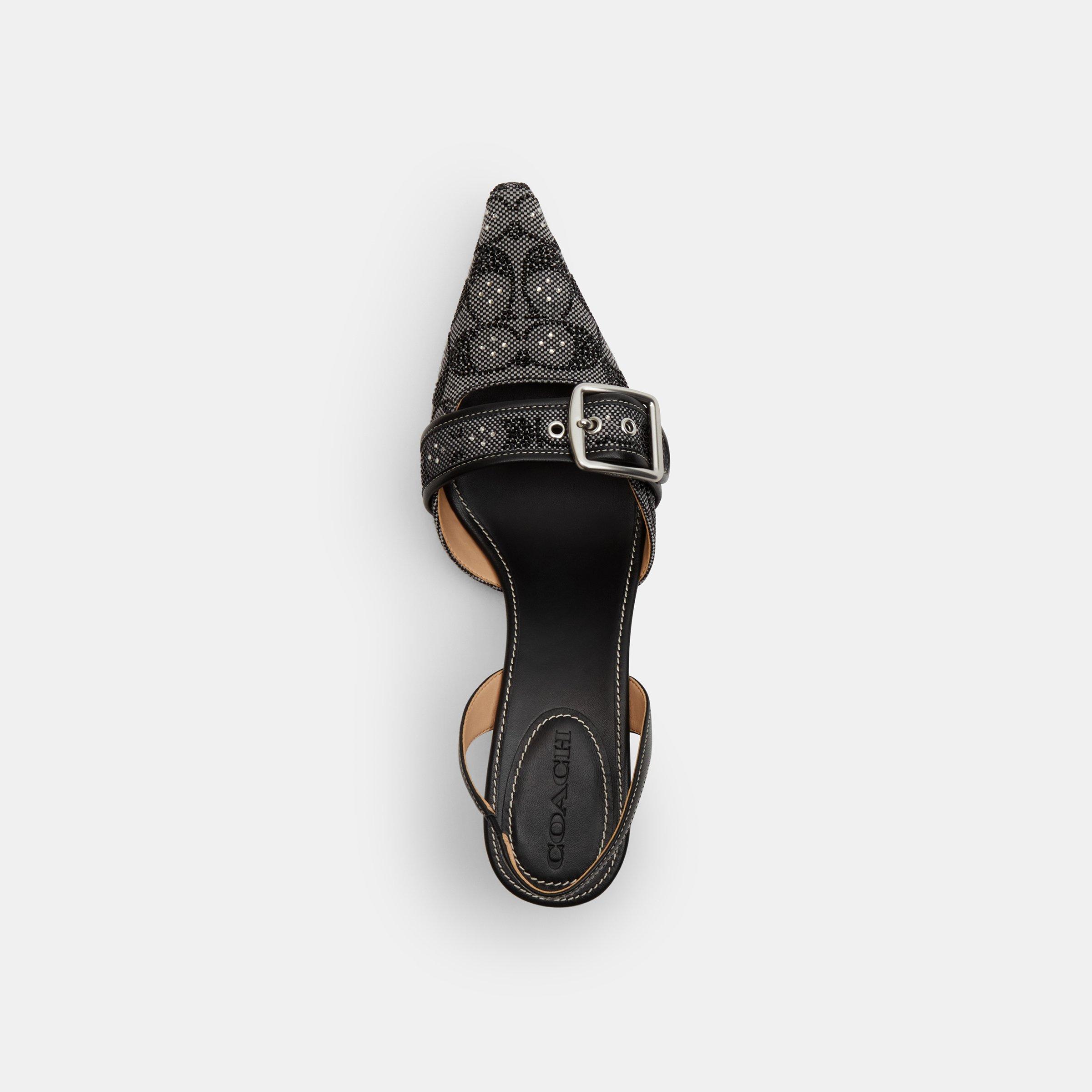 Black Crystal - Coach - Women's Slingbacks - 4