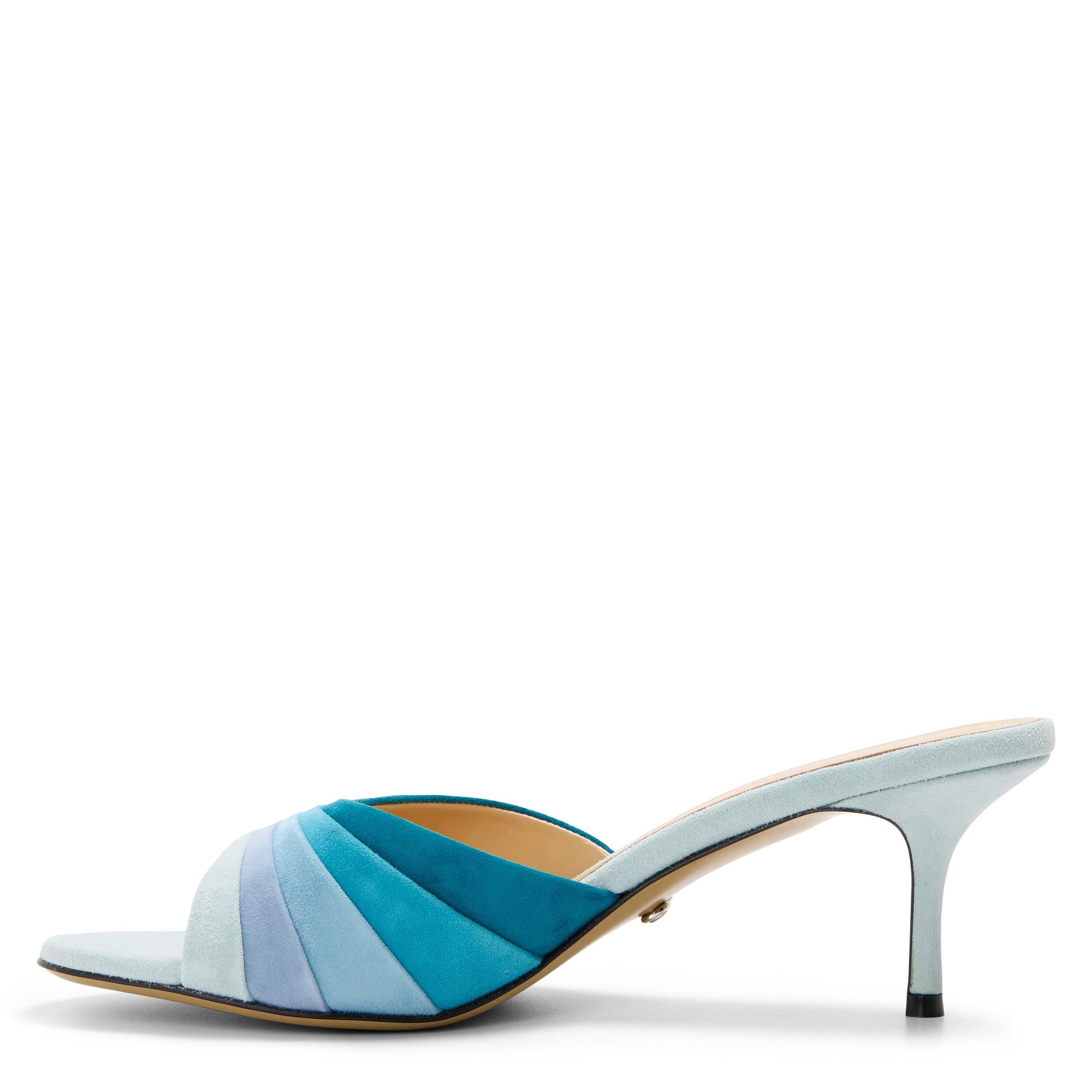 Blue - Mach and Mach - Women's Grad Heeled Mules - 2