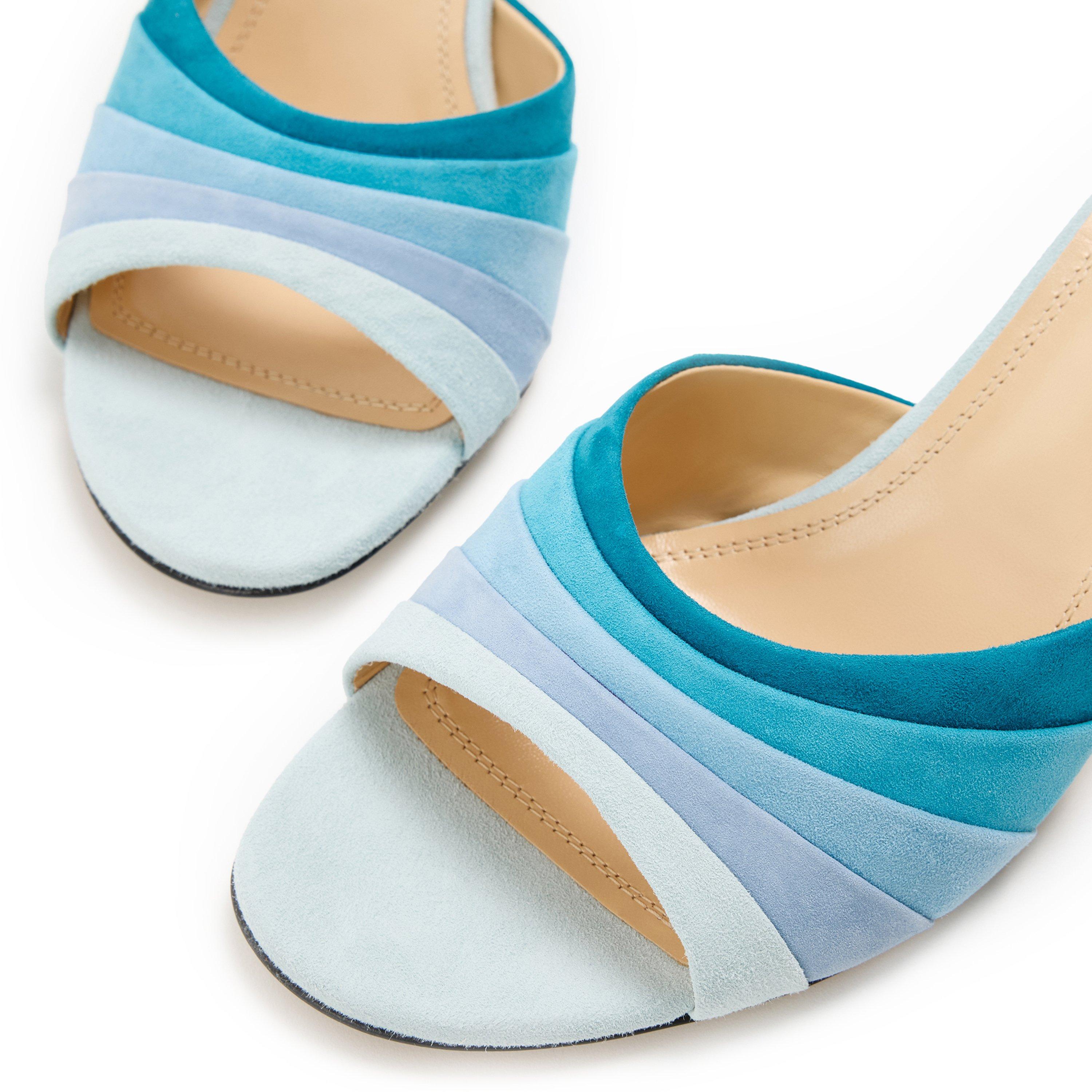 Blue - Mach and Mach - Women's Grad Heeled Mules - 4