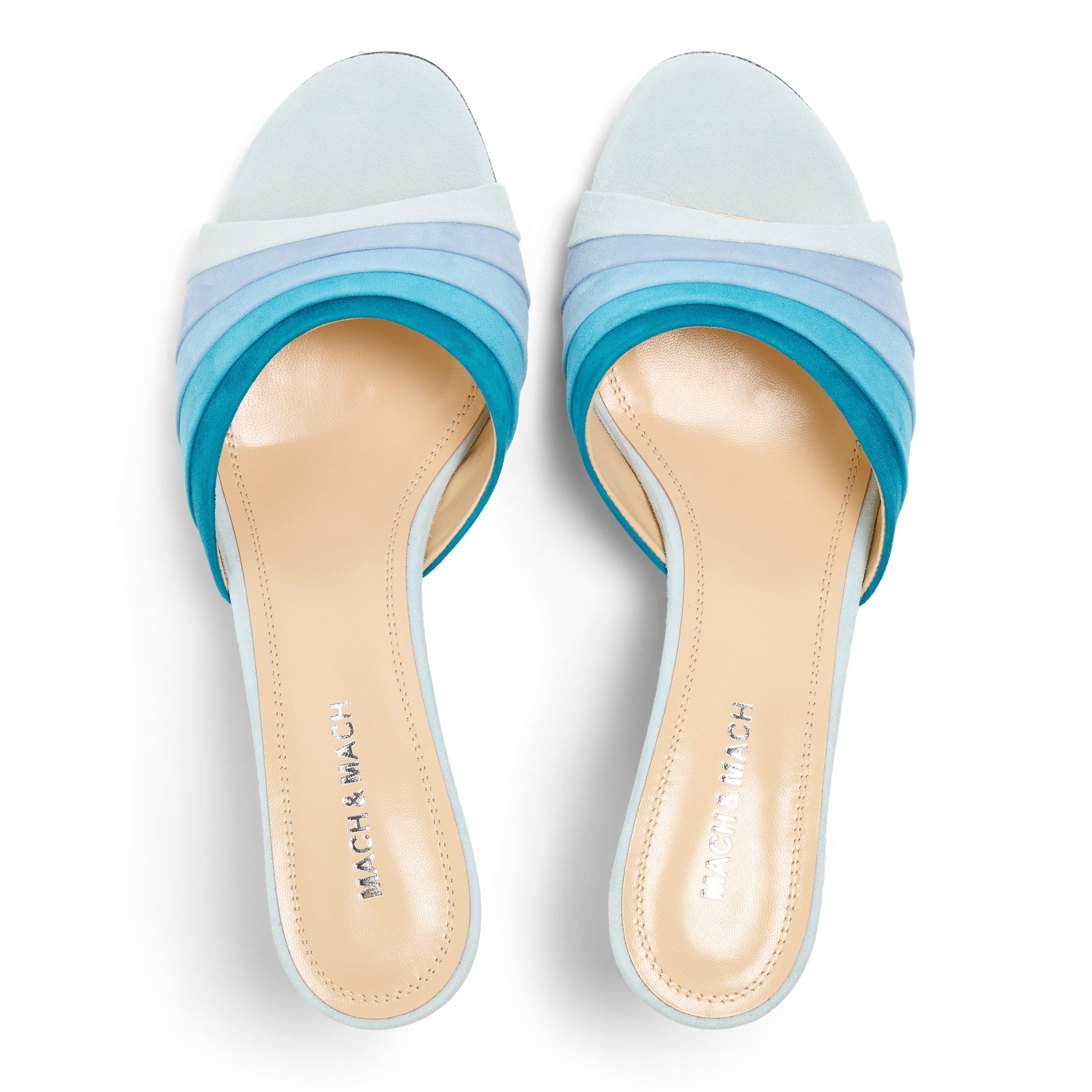Blue - Mach and Mach - Women's Grad Heeled Mules - 5