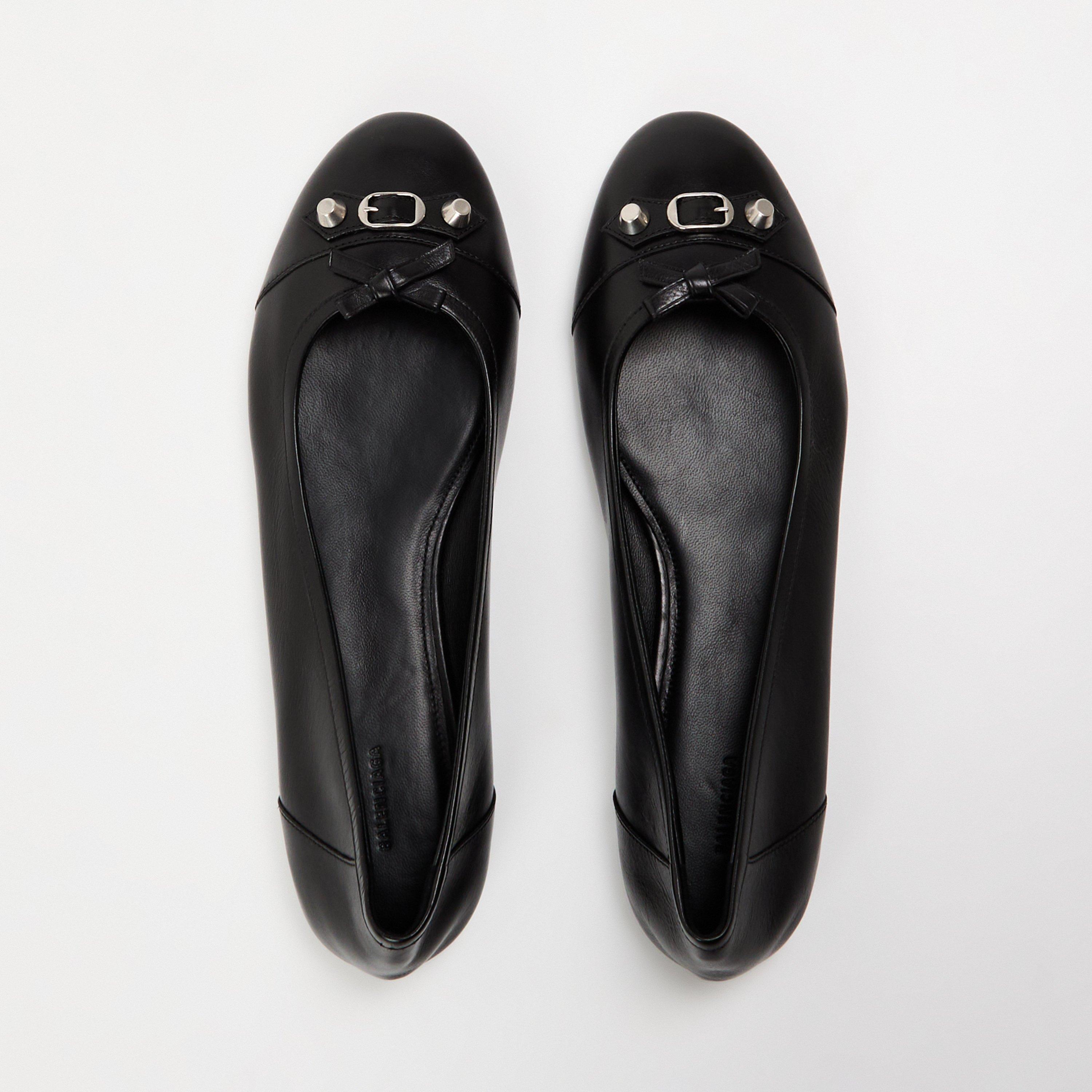 Black/Silver - Balenciaga - Women's Bal City Ballerina Ballet Pumps - 4