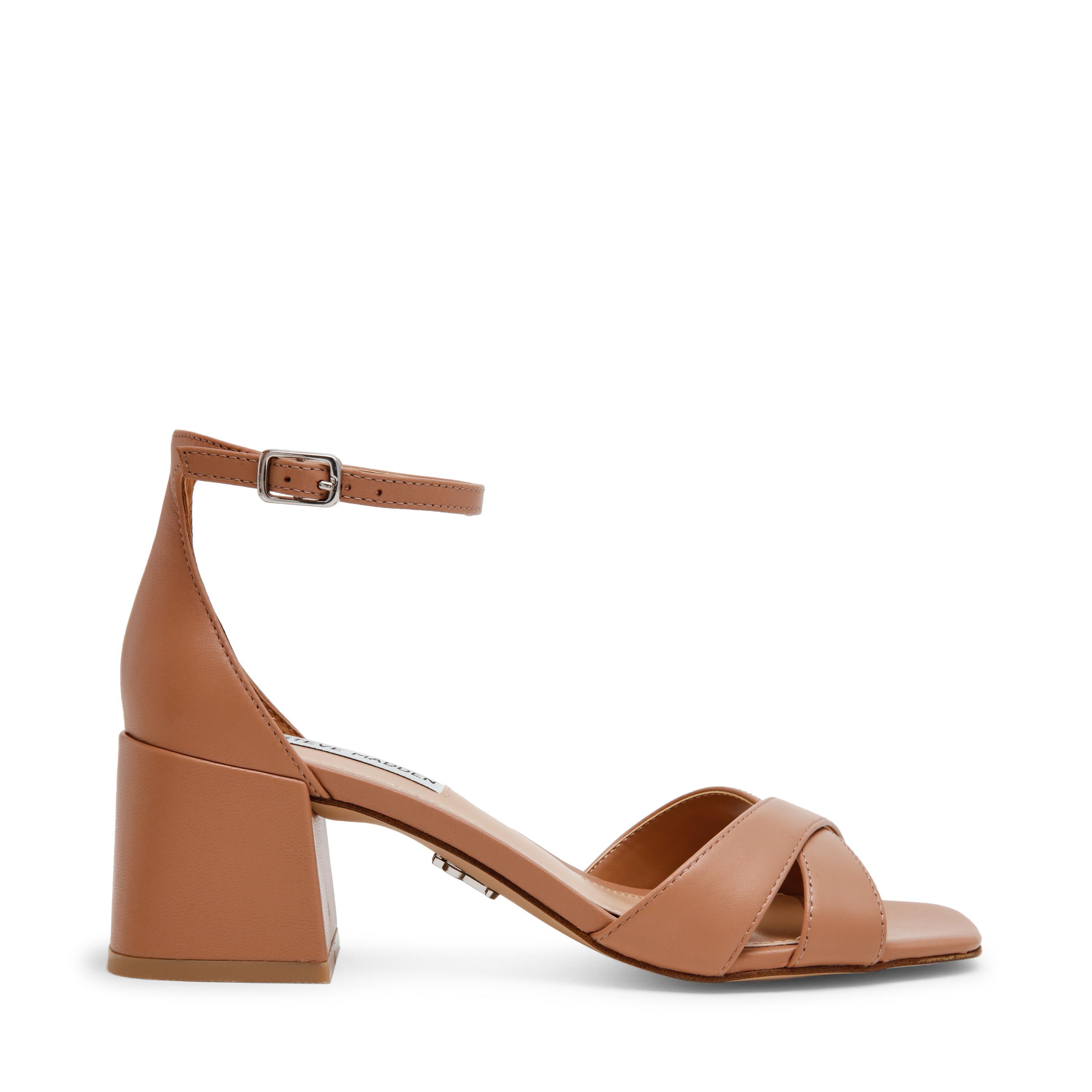 Steve Madden Women's Heeled Sandals - Tan Leather - 4 (37)