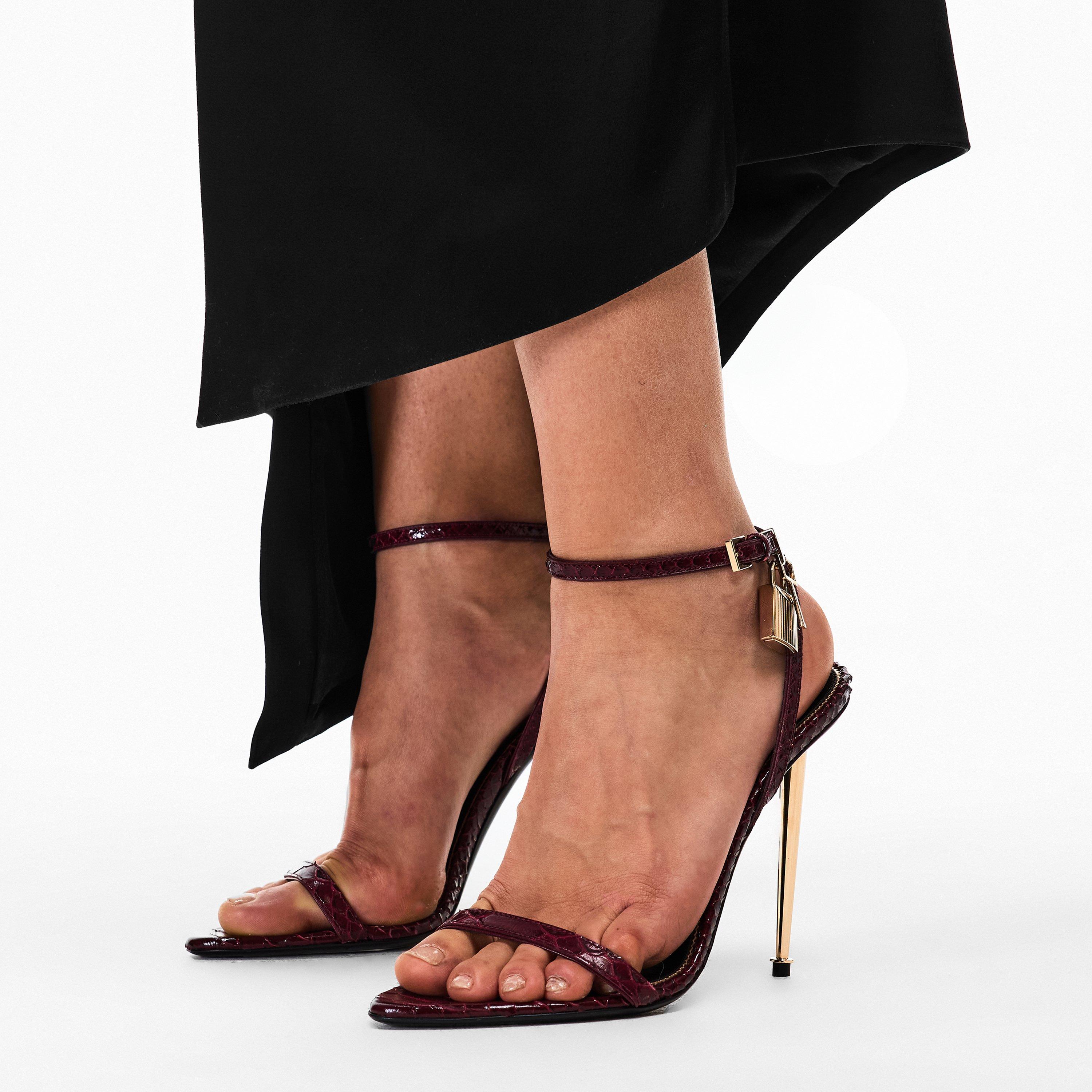 Ruby Red - Tom Ford - Women's Padlock Heels - 3