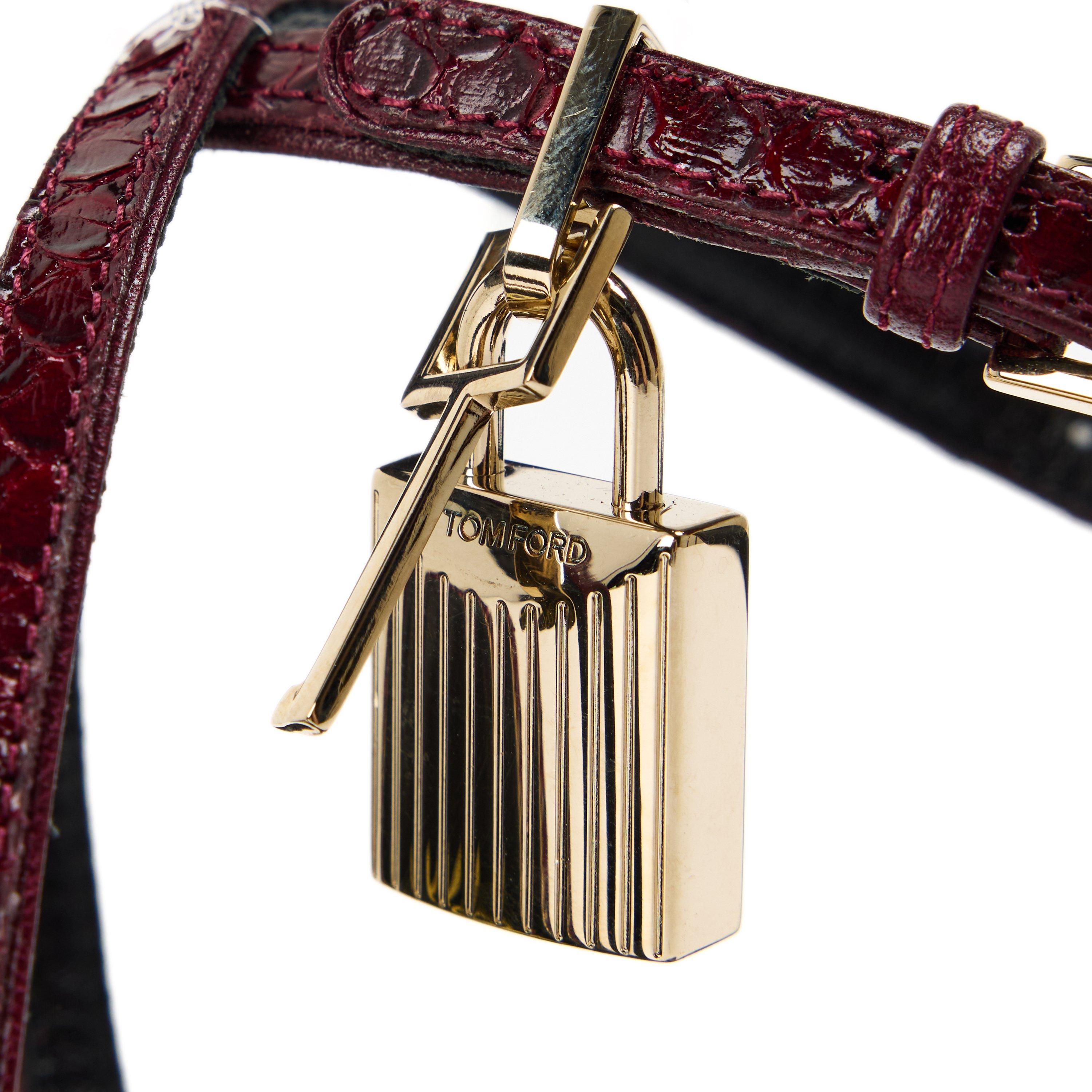 Ruby Red - Tom Ford - Women's Padlock Heels - 4