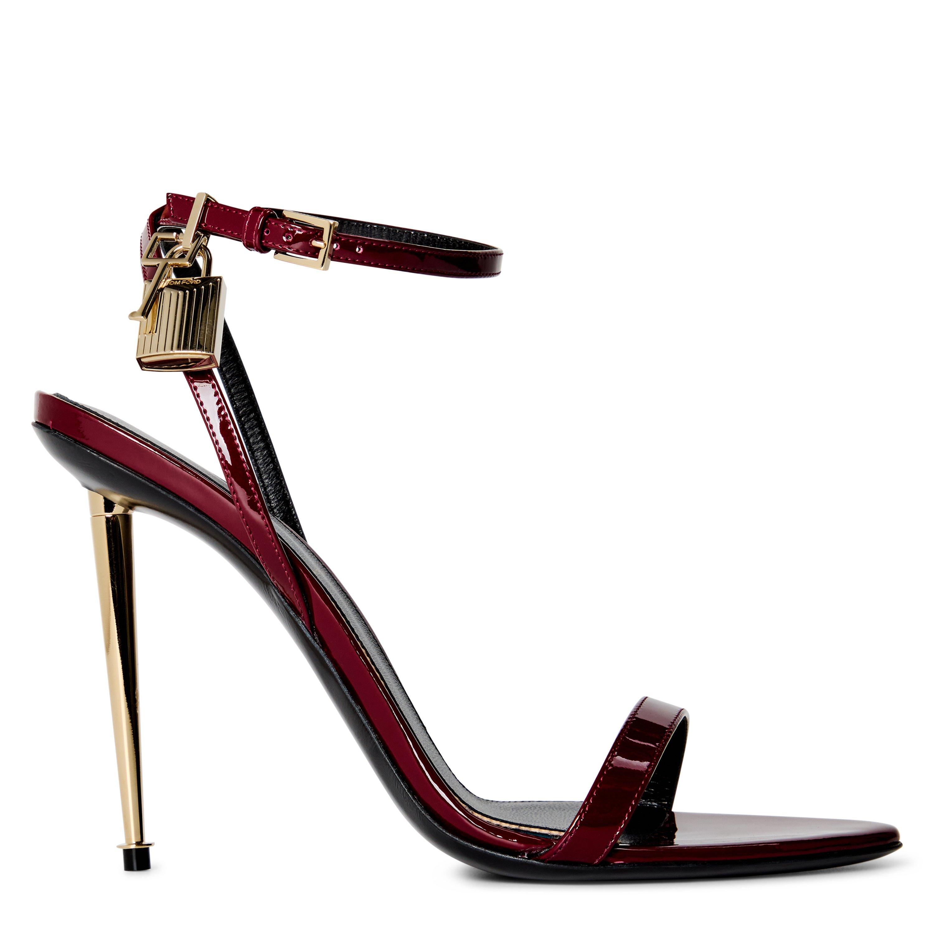 Tom Ford Women's Padlock Heels - Ruby Red Patent - Size 4 (37)