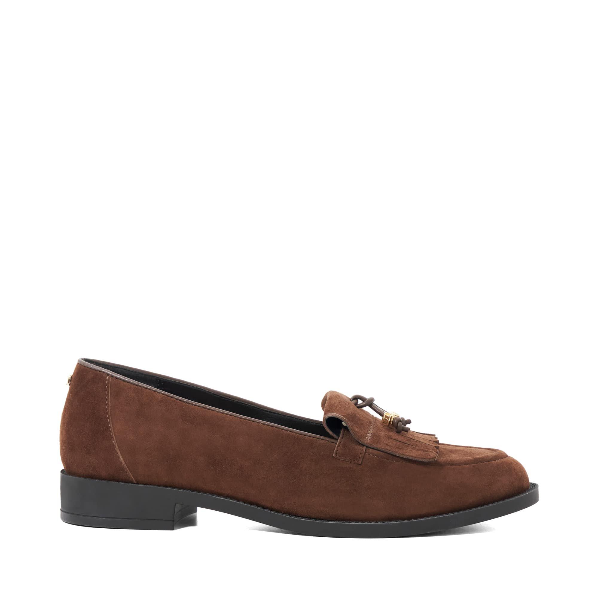 Dune London Women's Globetrot Loafers - Brown Suede - 8 (41)