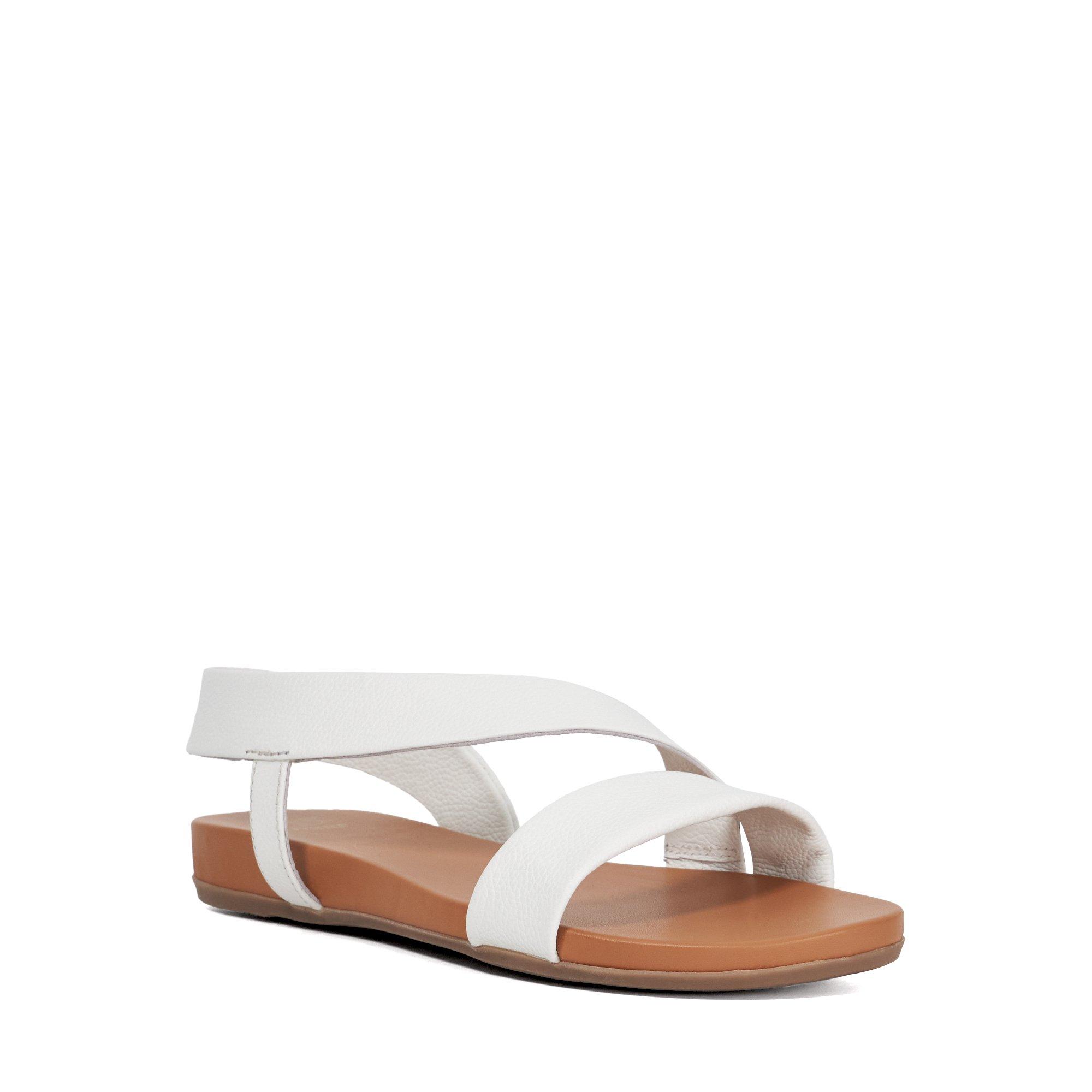 White SMU - Dune London - Women's Lucina Flat Sandals - 2